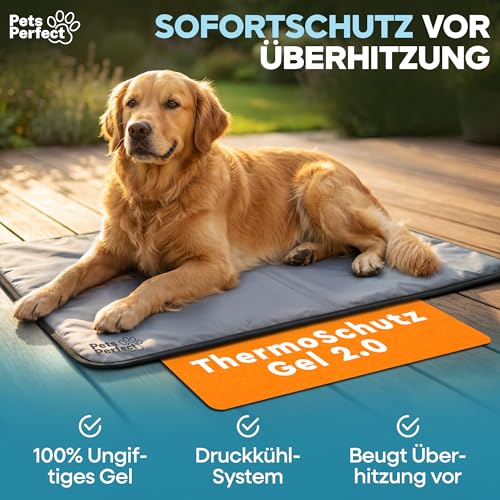 Detalle 2 de Pets Perfect Selbstkühlende Kühlmatte für Hunde – faltbare Kühlmatte mit Gel-Technologie