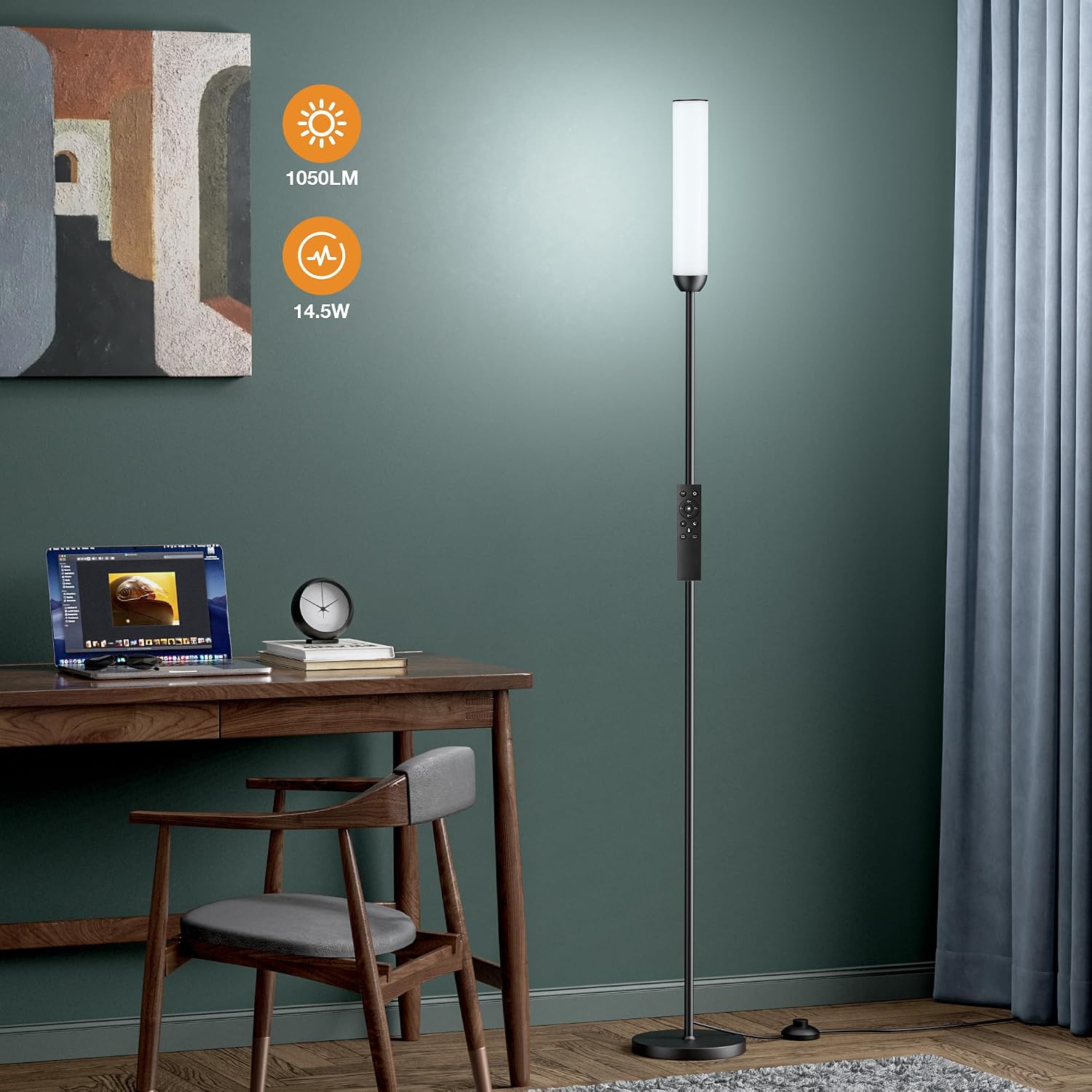 Thumbnail 5 de Ambimall LED Floor Lamp with Remote, Stepless Dimming and 3000K–6500K Light