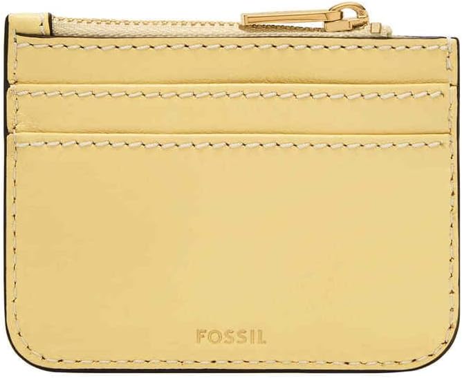 Thumbnail 2 de Fossil estuche per carte con zip in pelle liscia