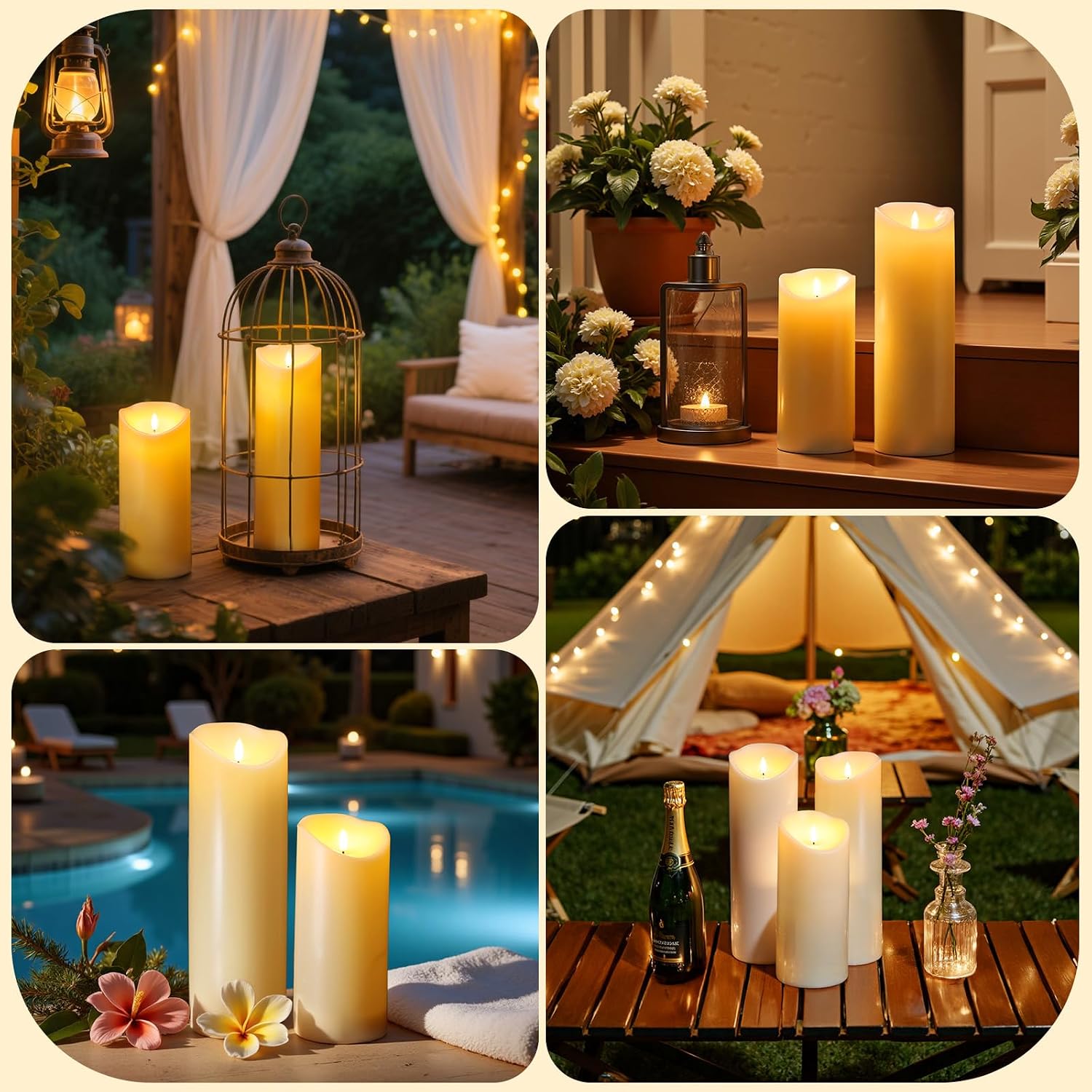 Thumbnail 3 de Glowtink Outdoor Flameless Candle 12in x 4in