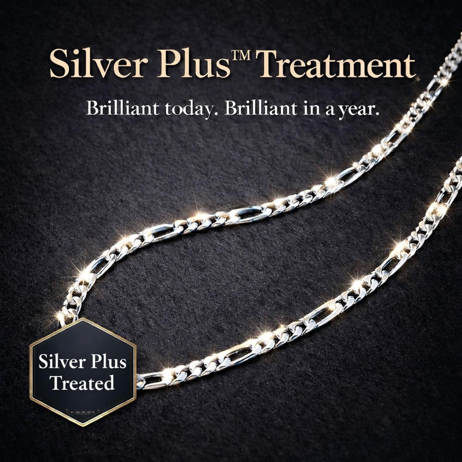 Detalle de QUADRI - Collier Homme Argent 925 | Chaîne Figaro 5 mm Made in Italy