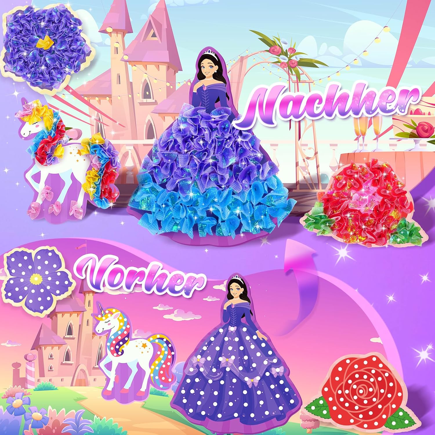 Detalle de ZOOI Prinzessin DIY Bastelset ab 6 Jahren