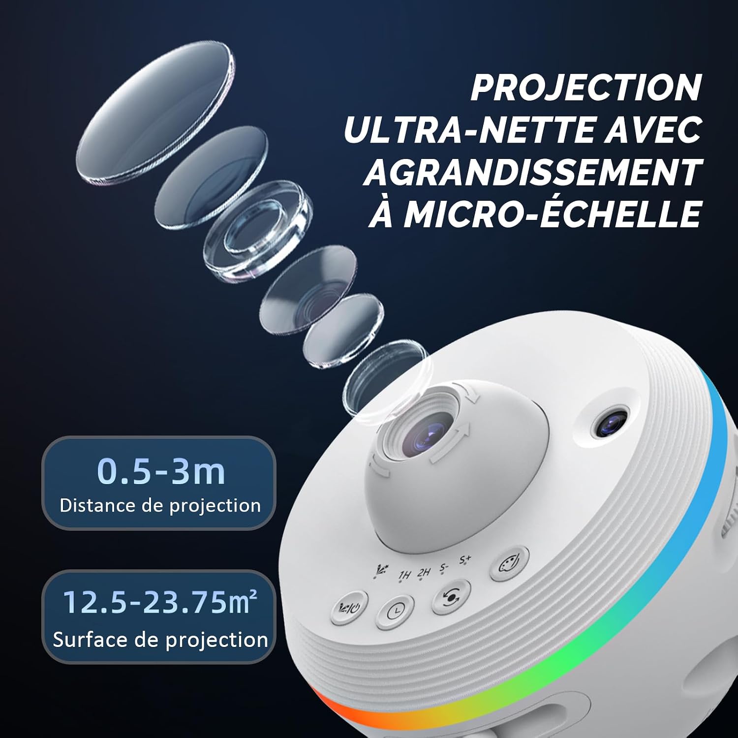 Detalle de Ainael Projecteur Galaxie 20㎡