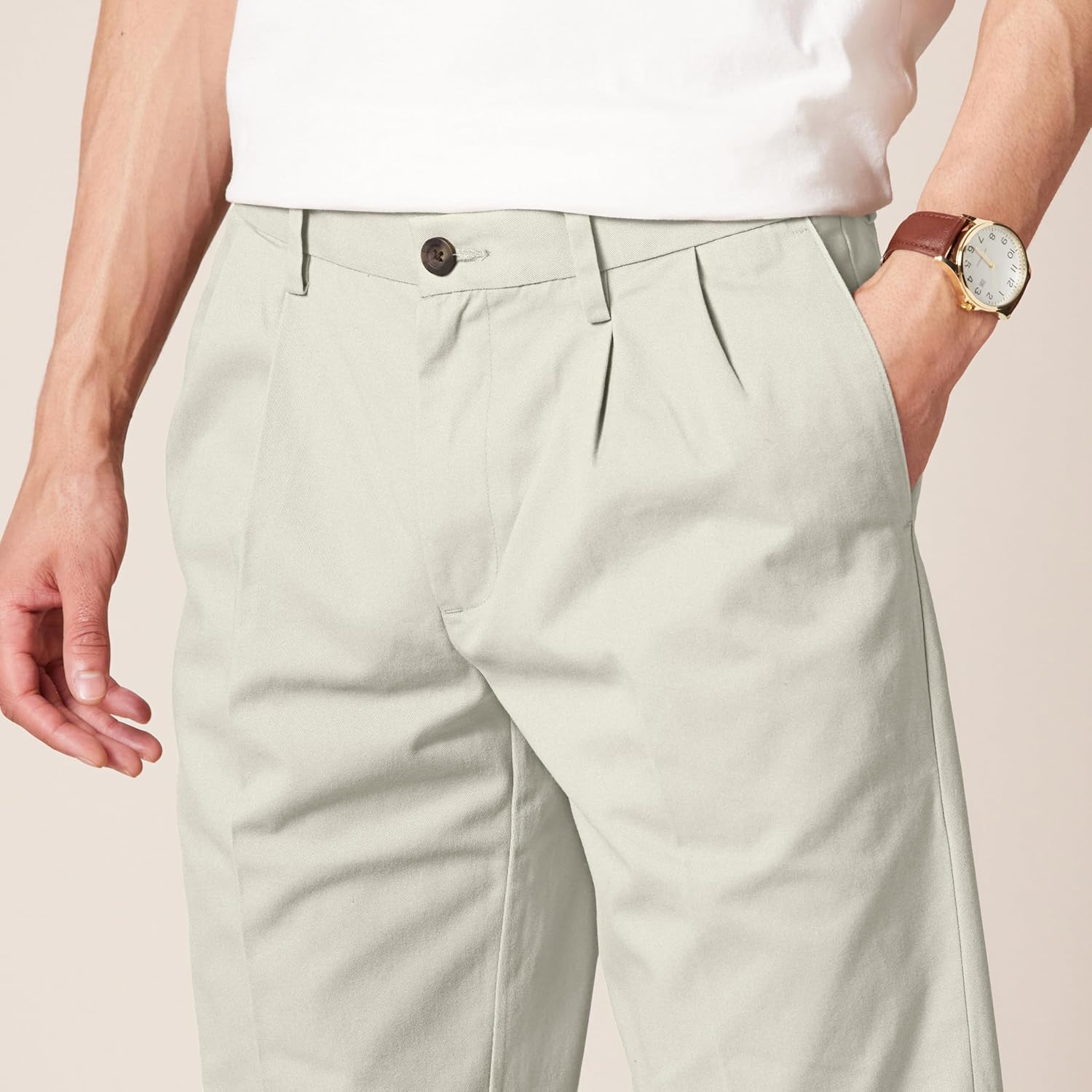 Thumbnail 3 de Herren Knitterfreie Chinohose von Amazon Essentials – Classic Fit mit Bügelfalte (Big & Tall verfügbar)