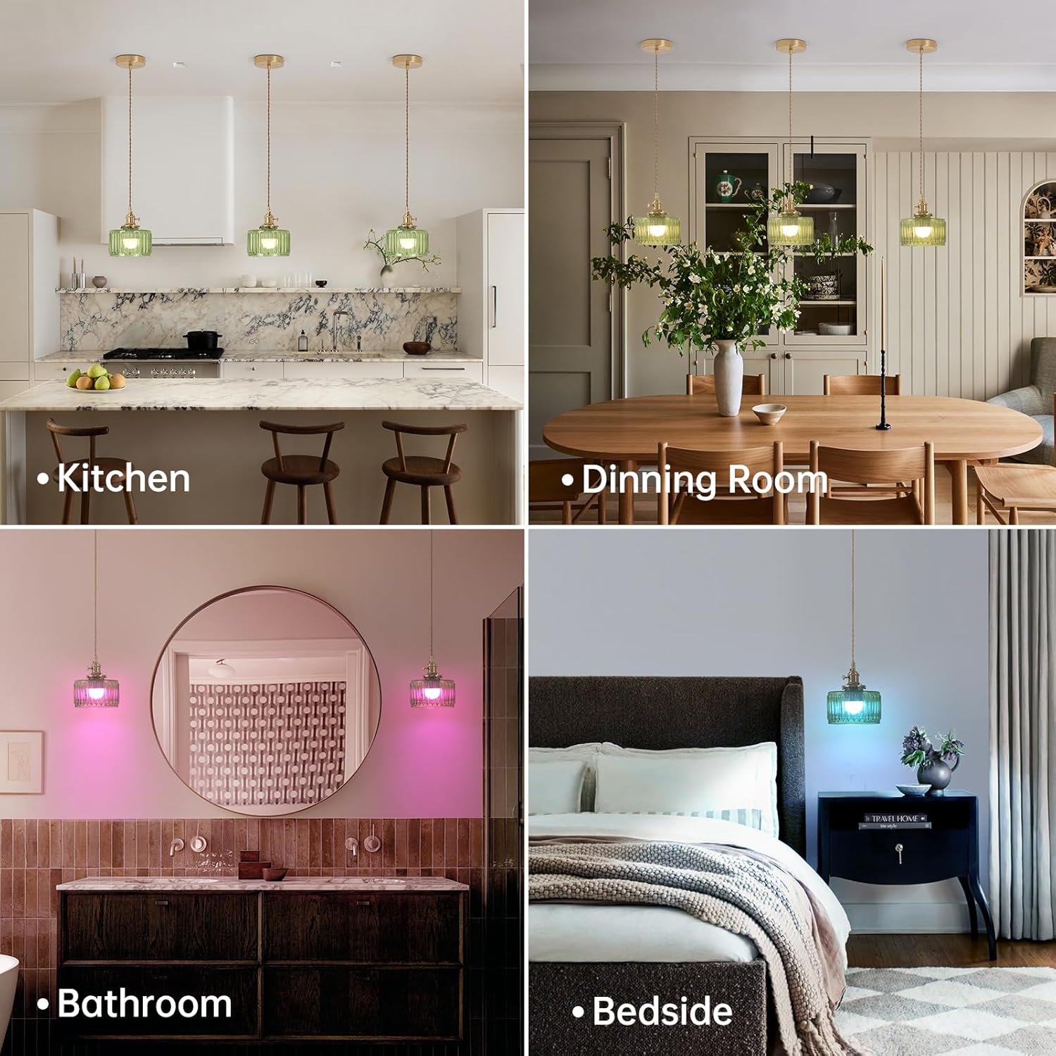 Thumbnail 6 de Shenmoyl Battery Operated Pendant Light 5000mAh – 2 Pack Wireless RGB/Color Temp Chandelier