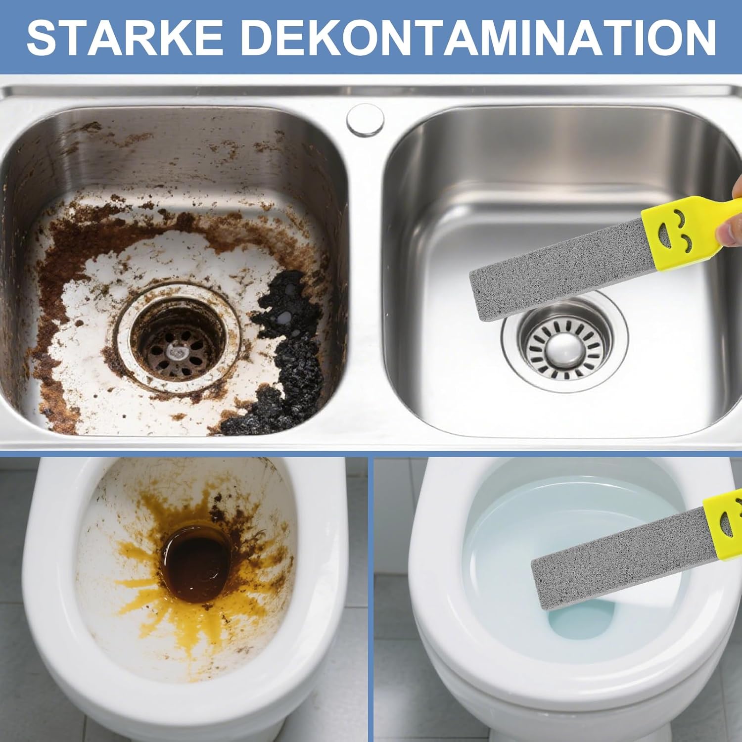 Detalle de TAIANJI Bimsstein Toilette 6er Pack 🧽