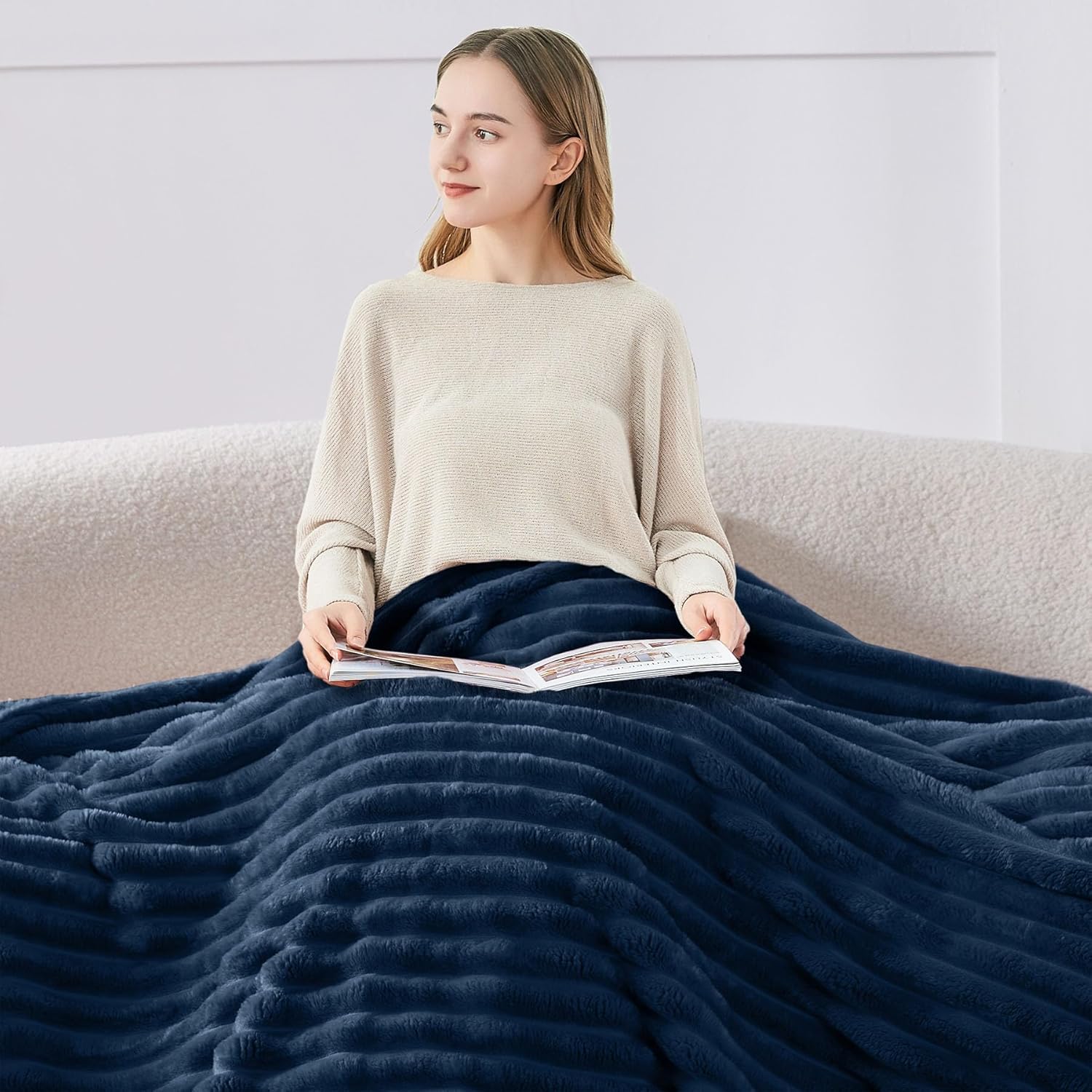 Thumbnail 1 de BEDELITE Fluffy Fleece Throw 300 g/m² 🛋