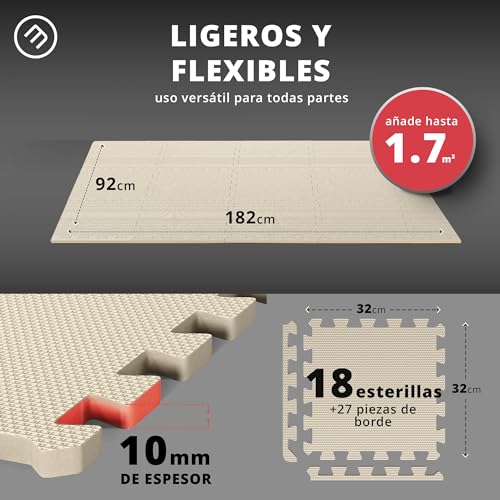 Thumbnail 1 de Esterilla Fitness Puzzle Goma para Gimnasio 🏋