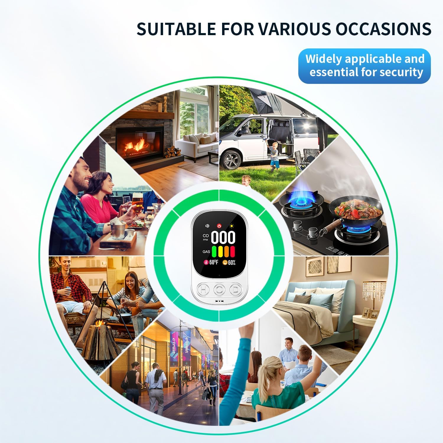 Thumbnail 6 de Rilevatore gas e CO HD08-G 2,1 pollici