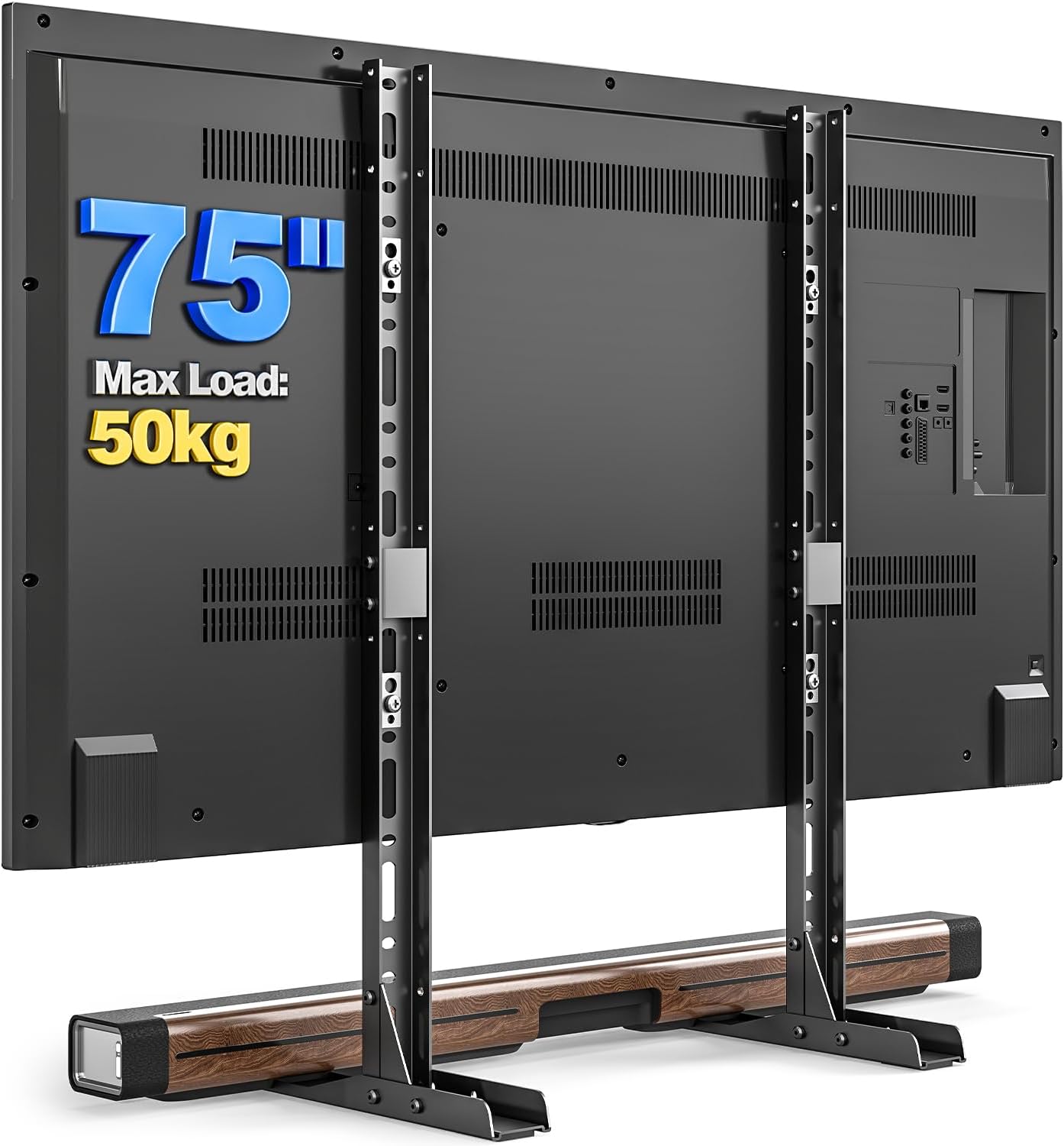 Detalle de TVON Tisch TV Standfuß 50 kg Stabilität