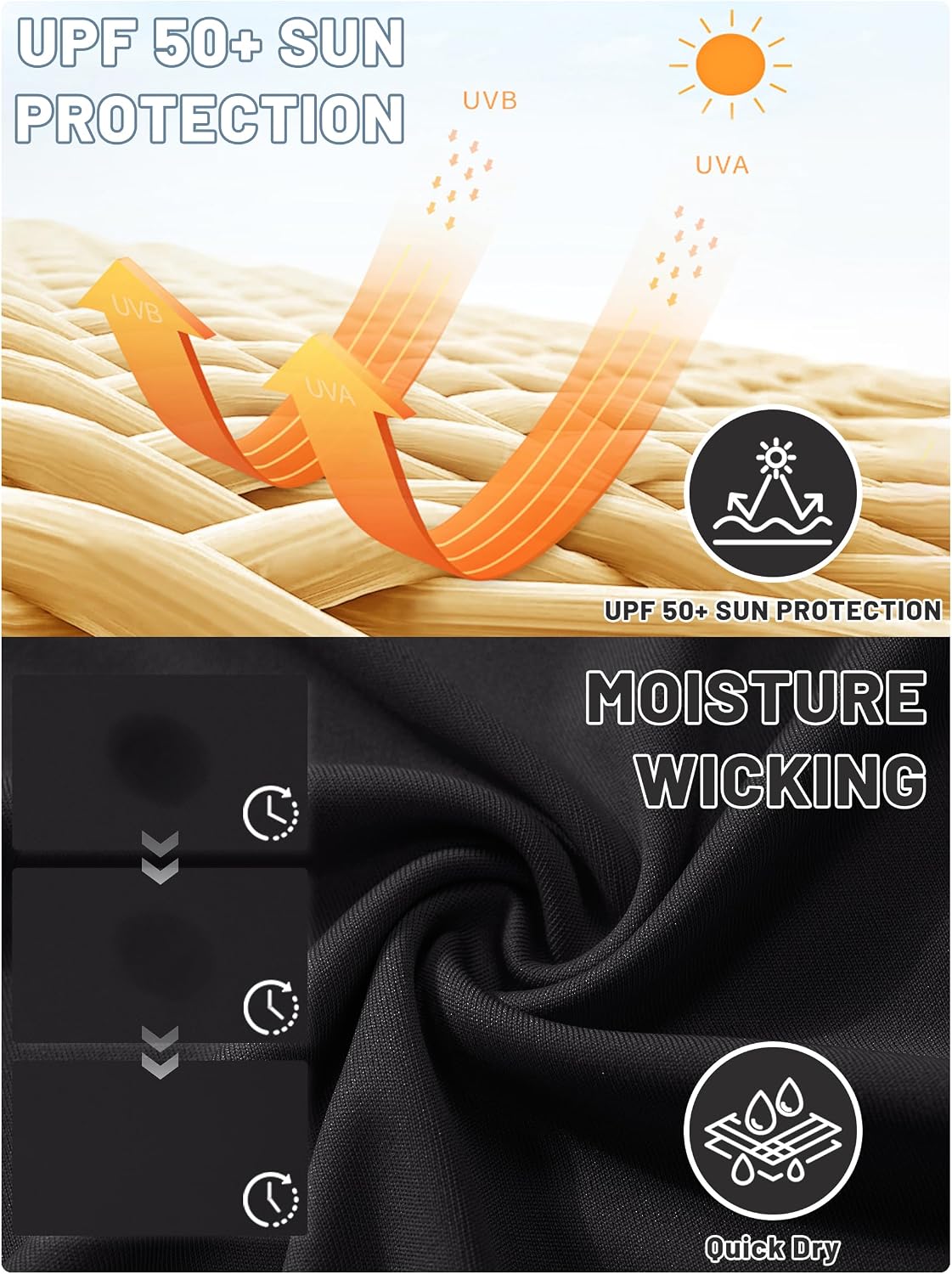 Thumbnail 3 de Tacvasen T Shirt Anti UV Homme
