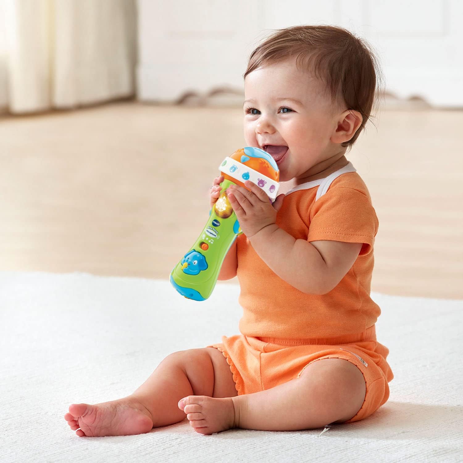 Detalle de VTech Sing Along Microphone for Kids (78763) – A playful first toy for language and musical exploration