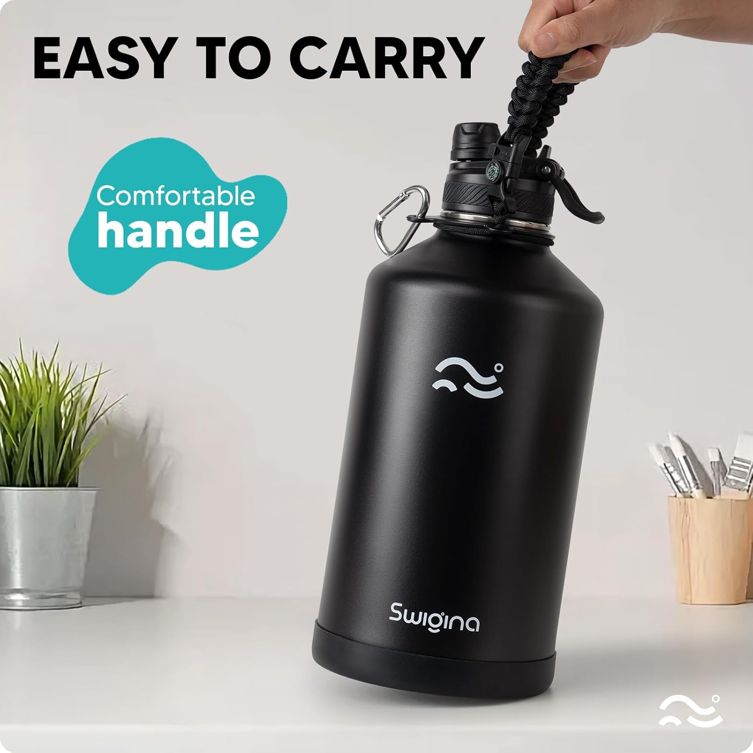 Thumbnail 6 de Swigina 1 Gallon Insulated Water Bottle 128 oz