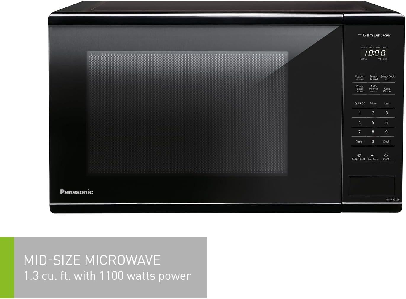 Detalle 2 de Panasonic NNSG676BC Genius Microwave, 1.3 cu. ft., 1,100 W, Black