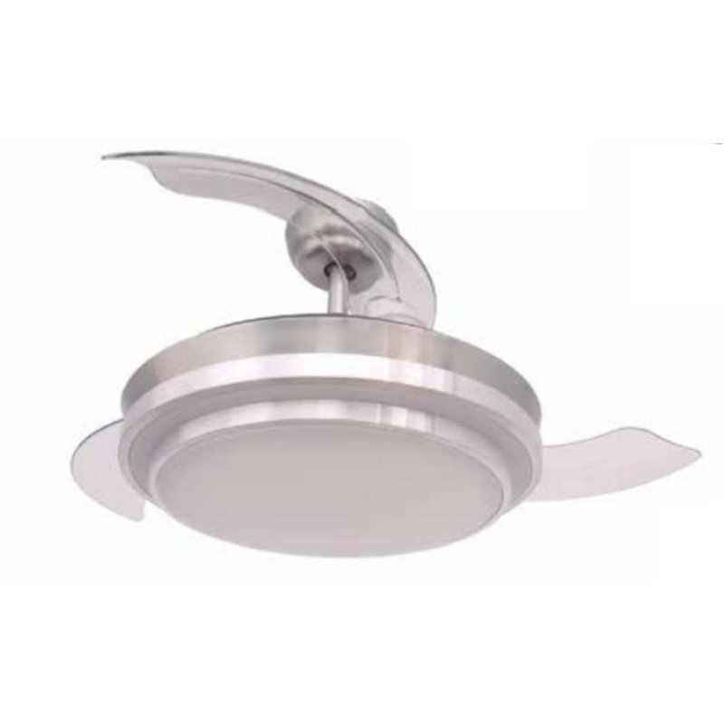 Detalle 2 de Ventilador de Techo con Luz FM Calefacción VT-SENZA PLUS 36W 107 cm — DC, aspas retráctiles y mando a distancia