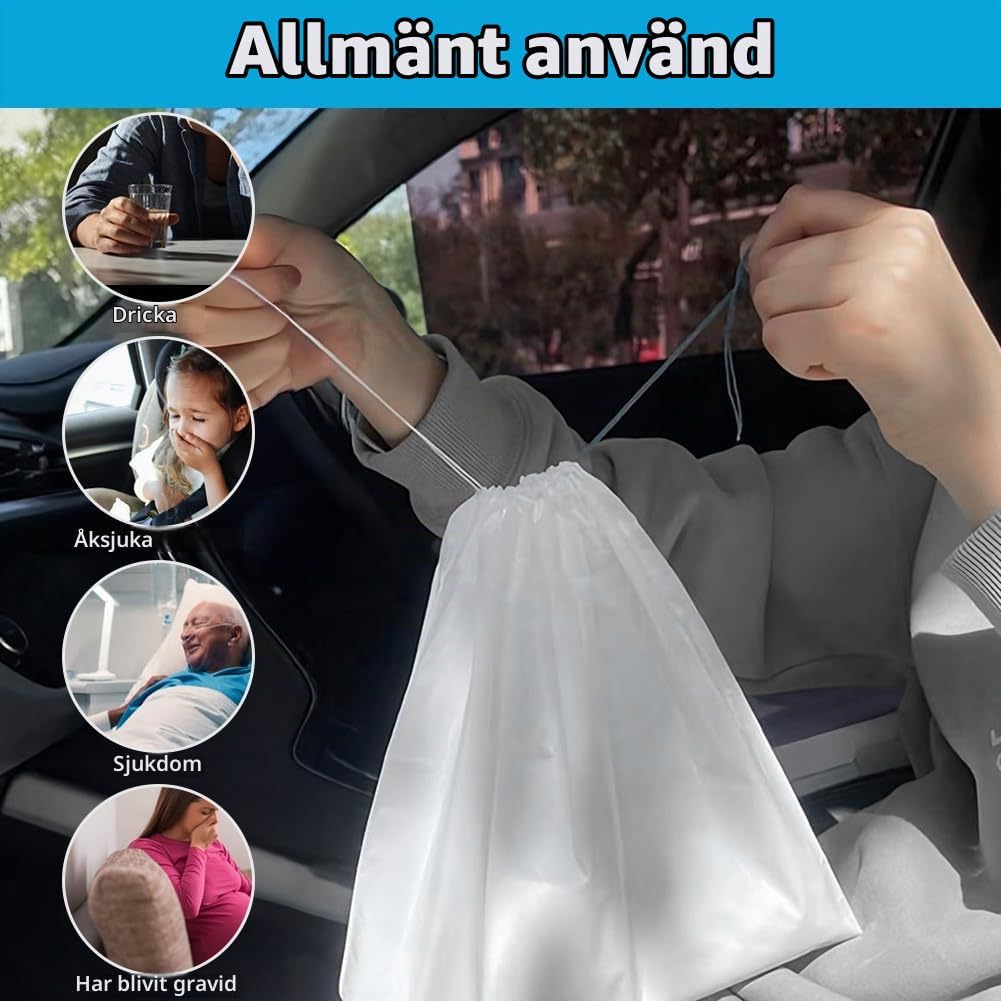 Thumbnail 6 de AOGOE absorberande kräkpåsar, 12-pack med gelabsorbering och läckageskydd