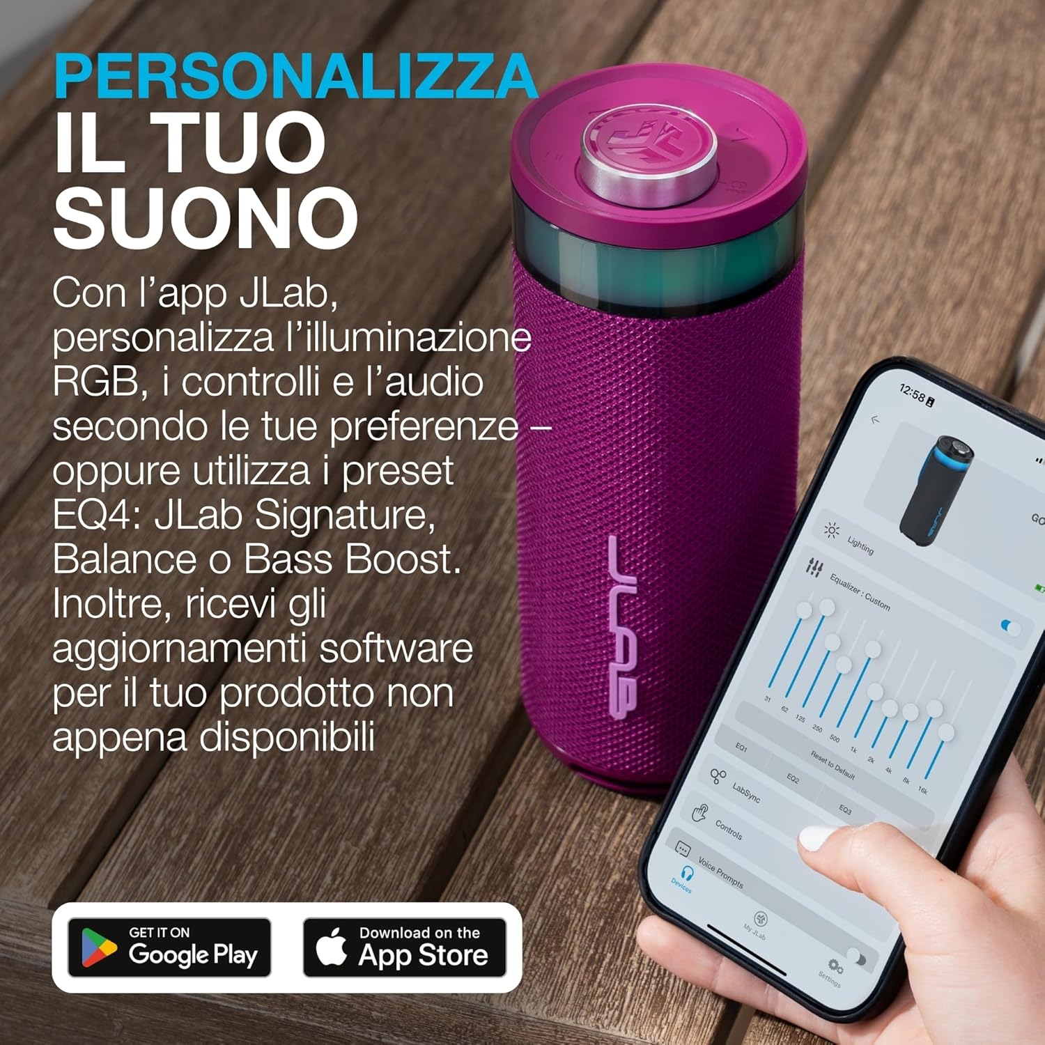 Thumbnail 3 de JLab Go Party: Cassa Bluetooth Portatile 10W con Luci RGB, IP56 e fino a 16+ ore di riproduzione
