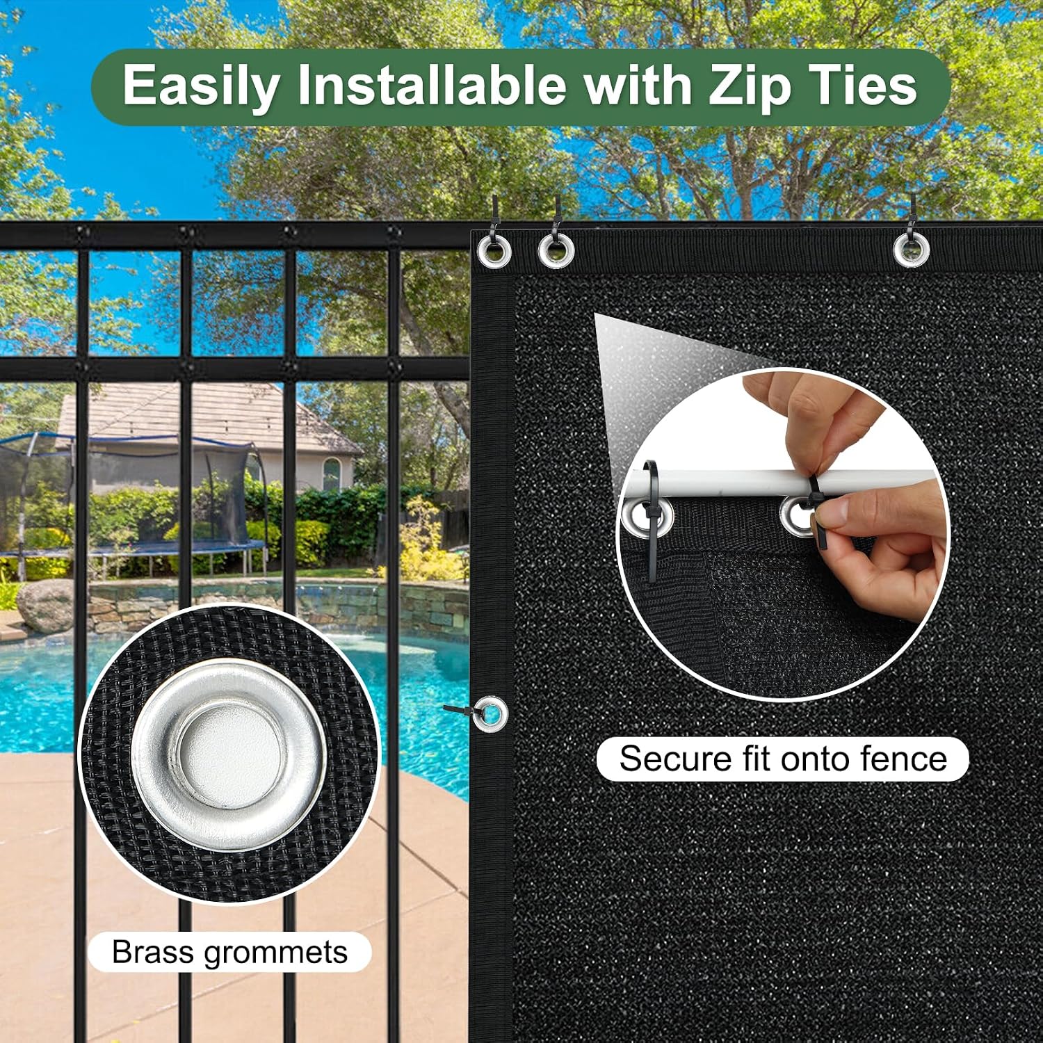 Detalle de Fence privacy screen, 5' x 50