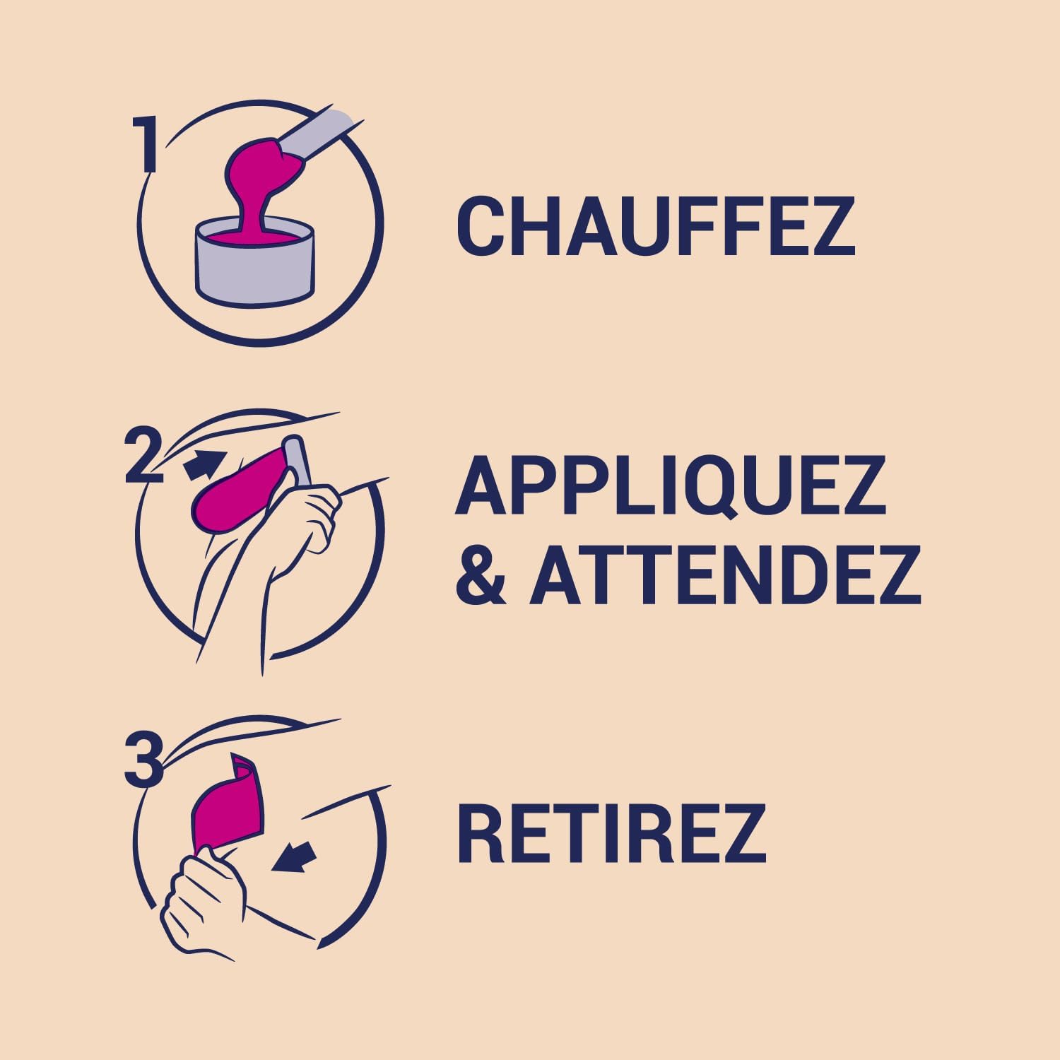 Detalle 2 de NAIR Cire Divine à l'huile de Camélia – Aisselles & Bikini, cire chaude sans bandes, pot 100 g + 2 soins finition douceur