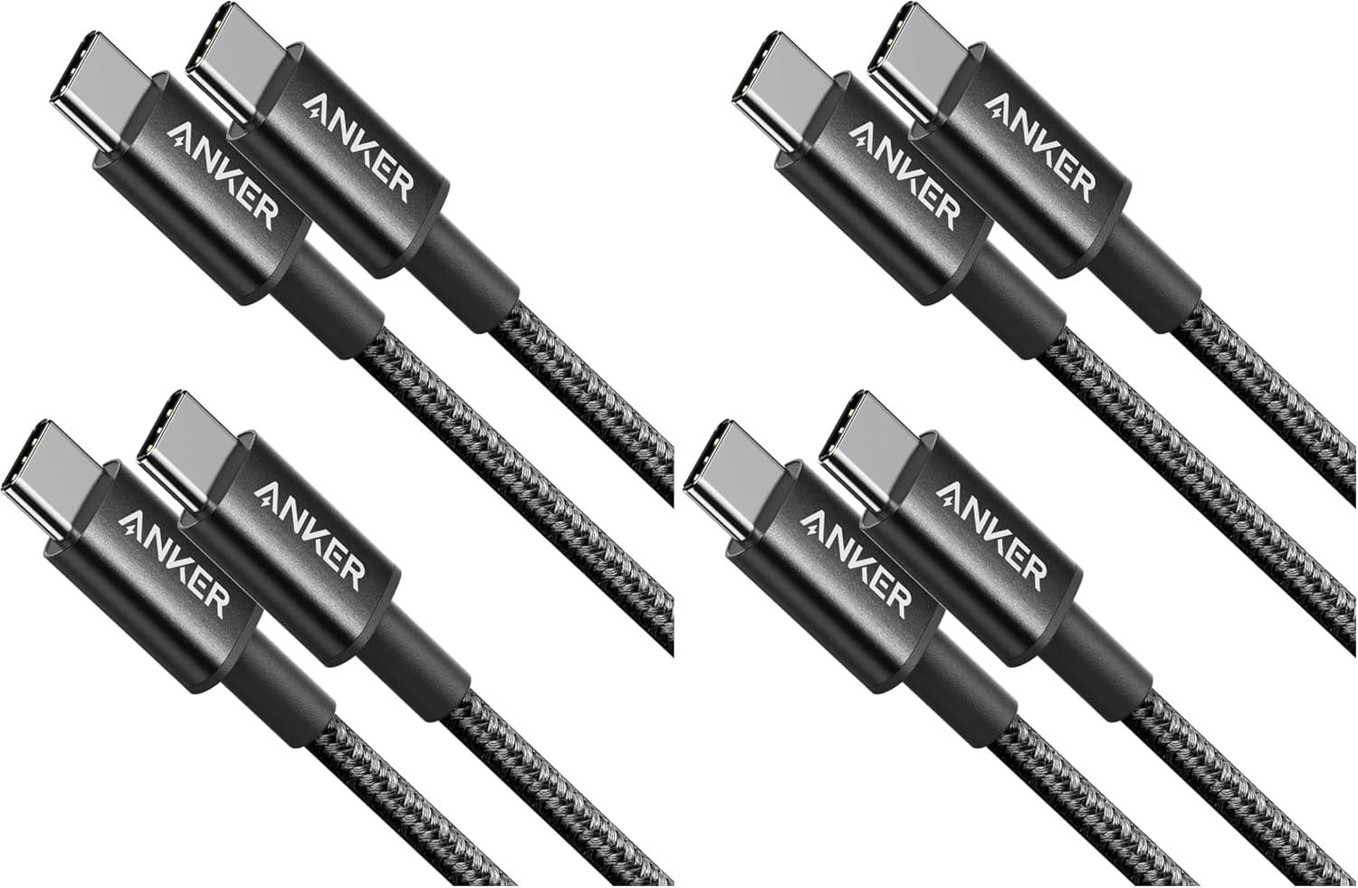 Thumbnail 6 de Anker USB C to USB C Charger Cable, 60W (3A) New Nylon, 6 ft / 1.8 m, 2-Pack