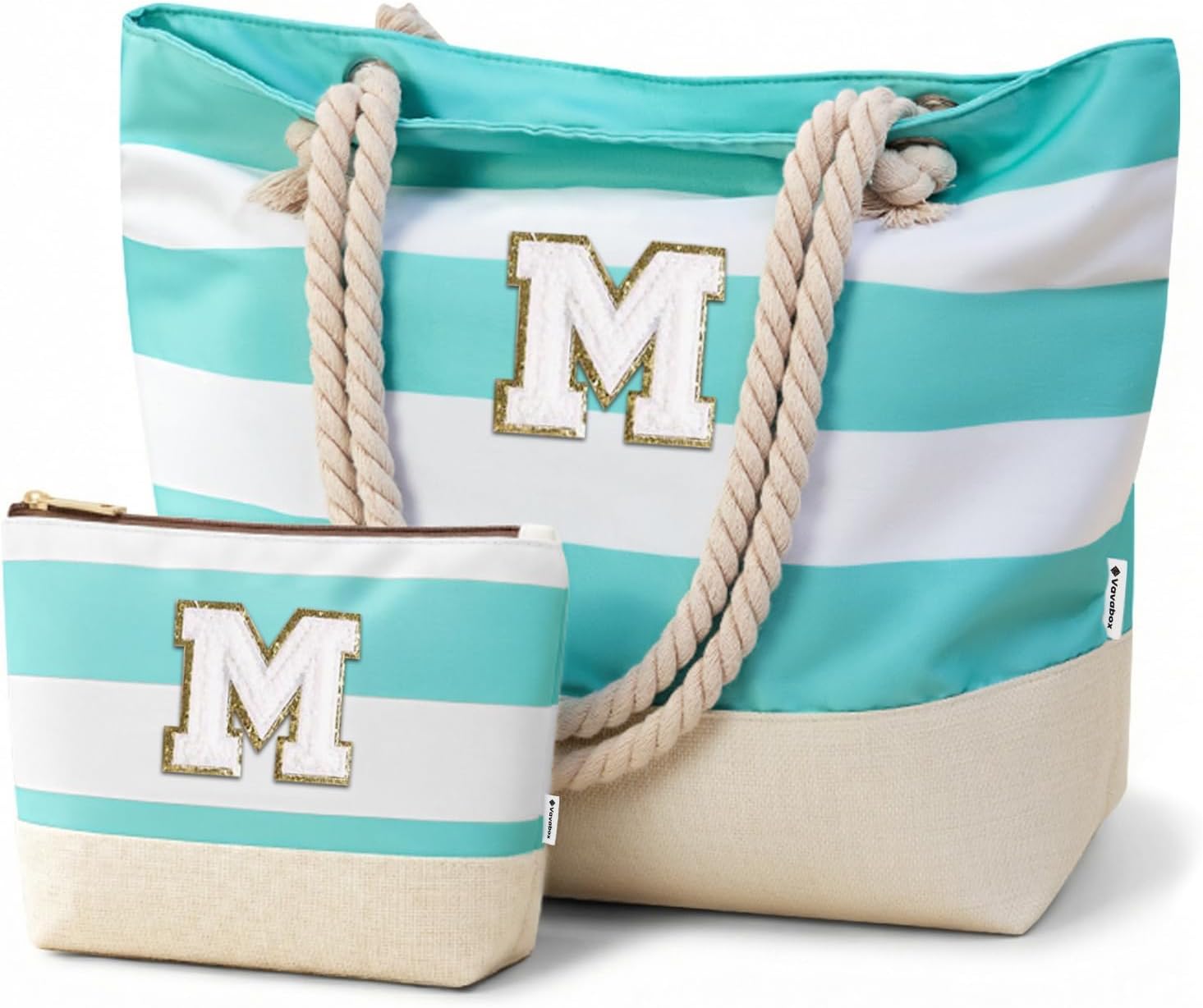 Detalle de Vavabox Beach Tote Bag with Linen