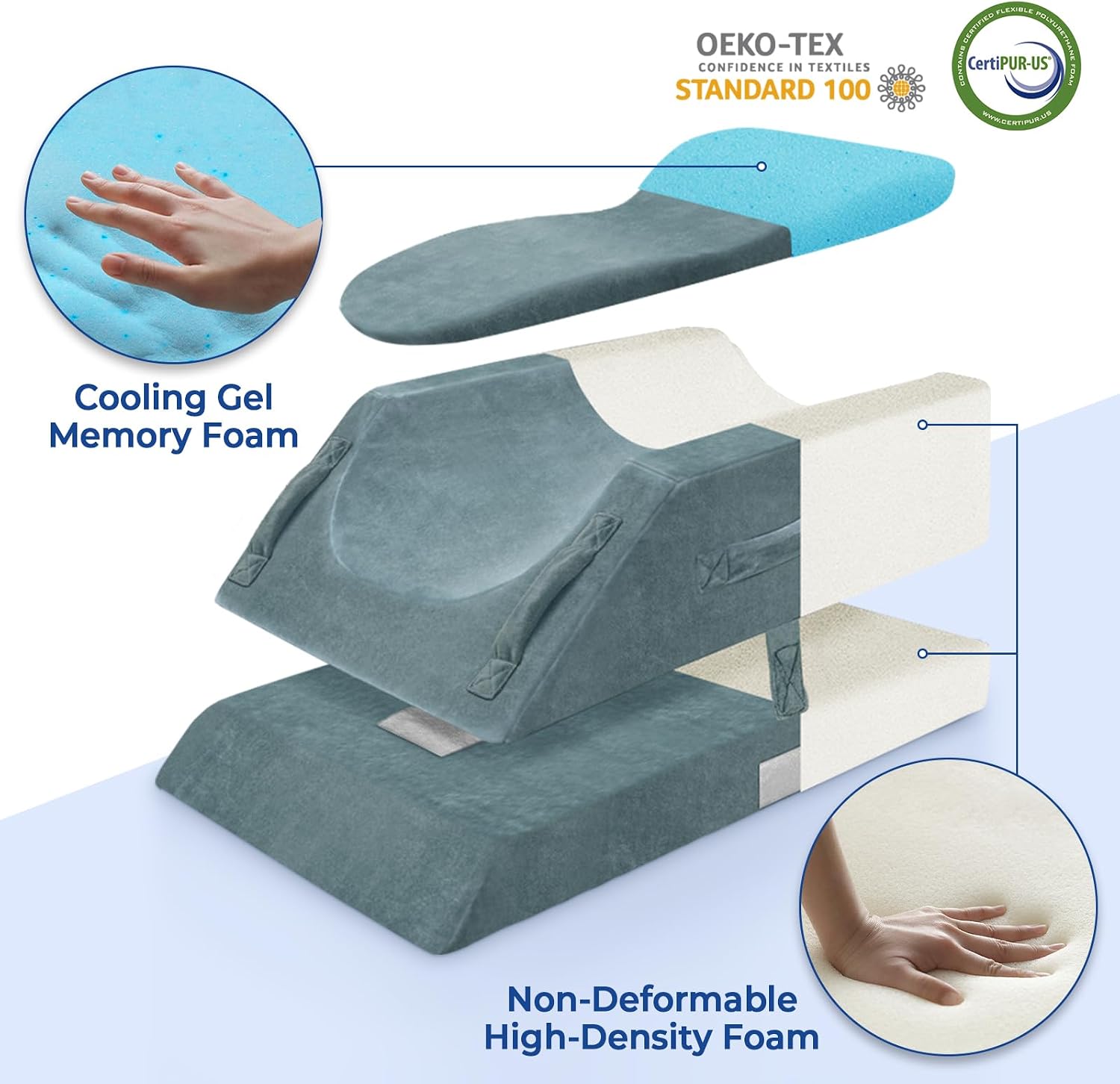 Detalle de KingPavonini 4-leg elevation pillow