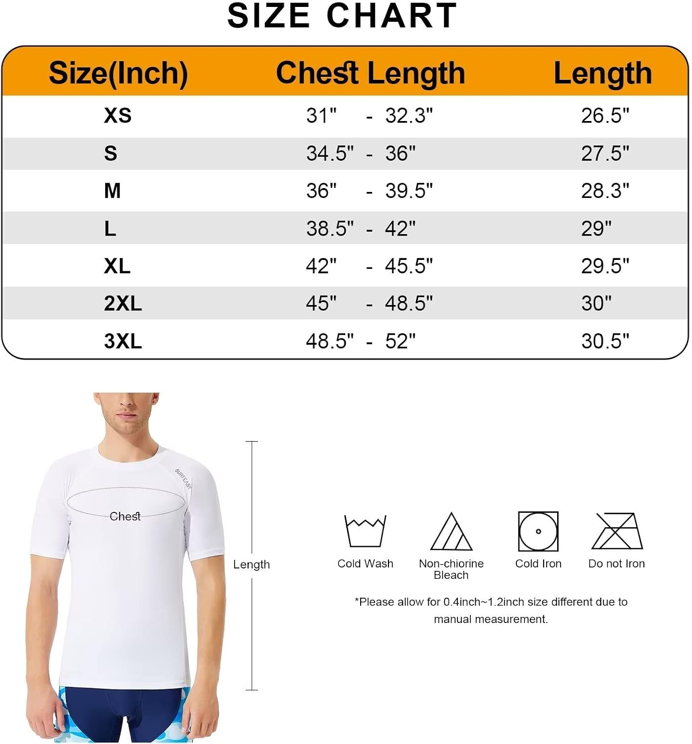 Detalle 2 de SURFEASY Men's Short Sleeve Rash Vest UPF 50+
