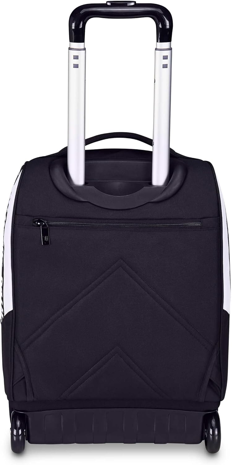 Detalle de Seven Juventus Big Trolley Scuola Fisso 2 in 1: Zaino e trolley bianco/nero, 36 L