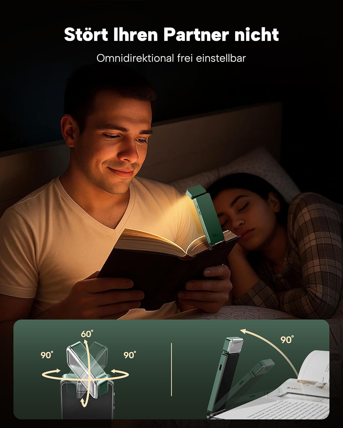 Thumbnail 3 de 86lux Leselampe Buchklemme 80 g 📖