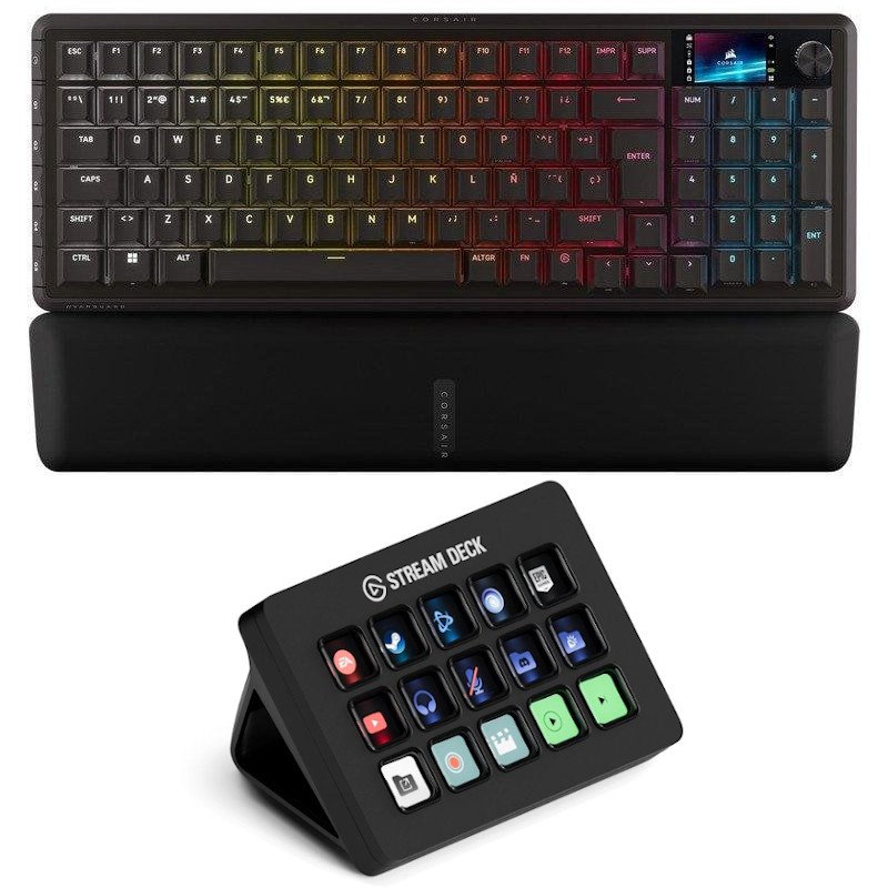 Detalle de Bundle: Corsair Vanguard 96 Wireless + Elgato Stream Deck MK.2