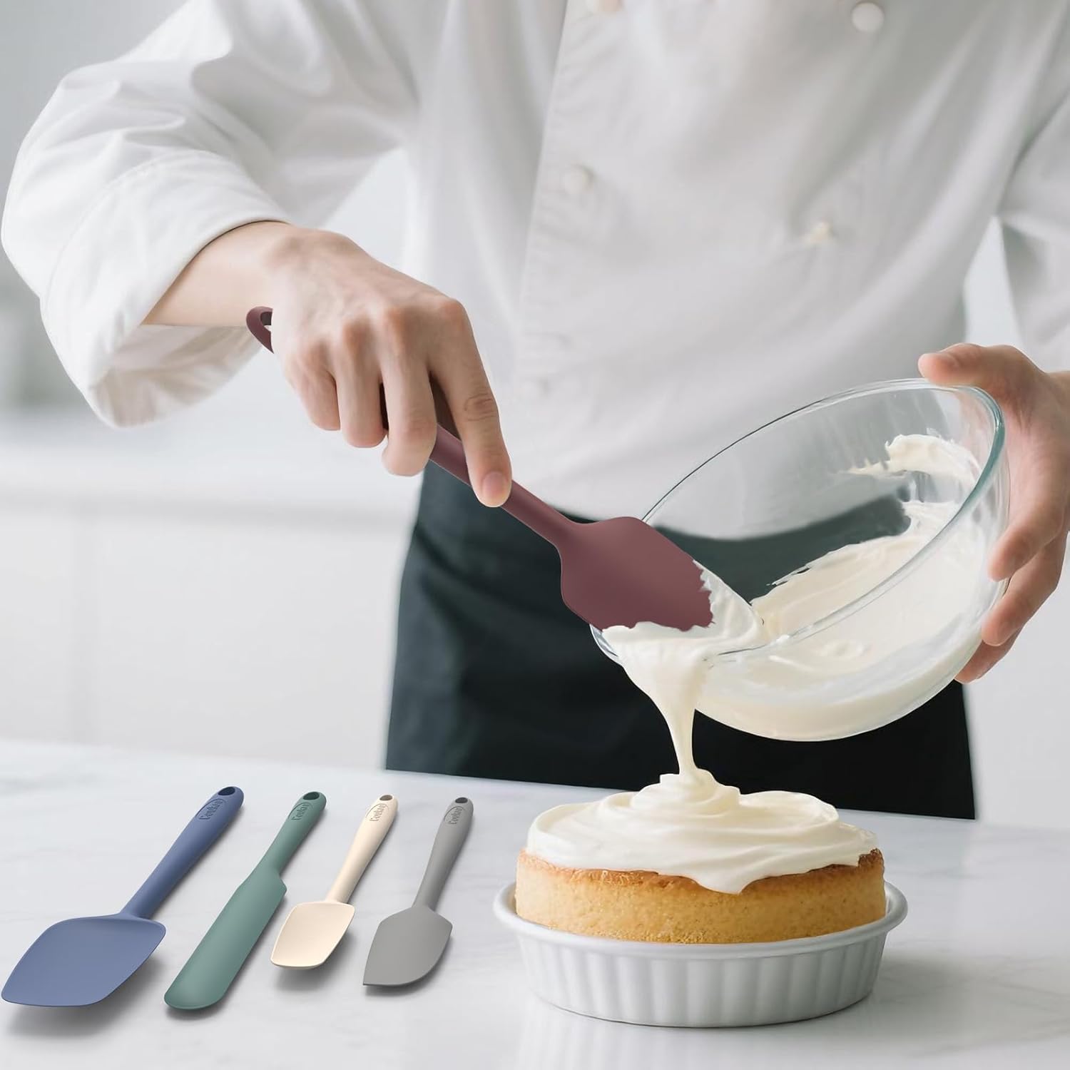 Thumbnail 4 de Coukre Silicone Spatula Set of 5
