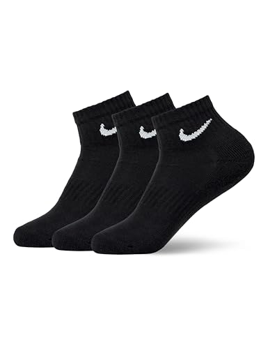 Detalle de Nike Everyday Cushioned Calzini Uomo – Nero (Black/White), taglia L