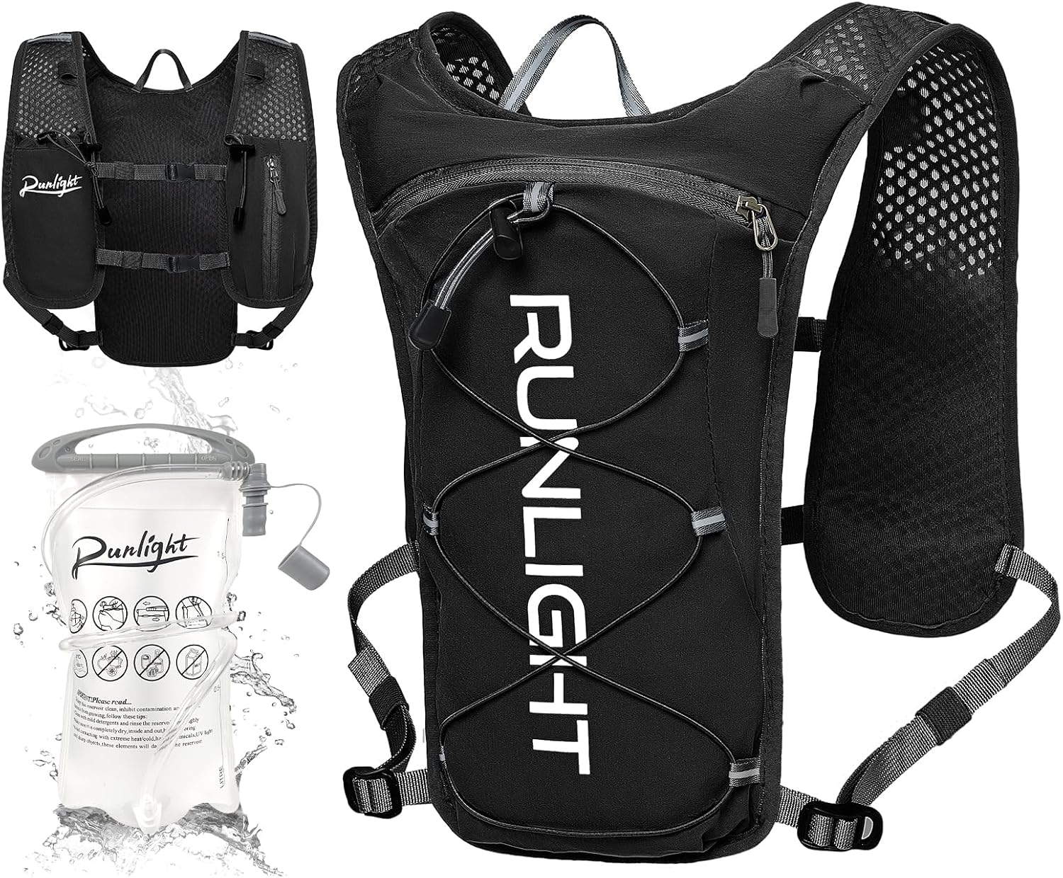 Detalle de Runlight Laufweste: Leichte Hydratationslösung für Laufen und Outdoor-Aktivitäten