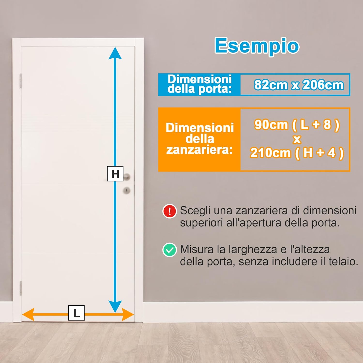 Detalle de HONGTAISHENG Zanzariera Magnetica per Porta 105x215 cm: chiusura automatica e design stabile per balcone