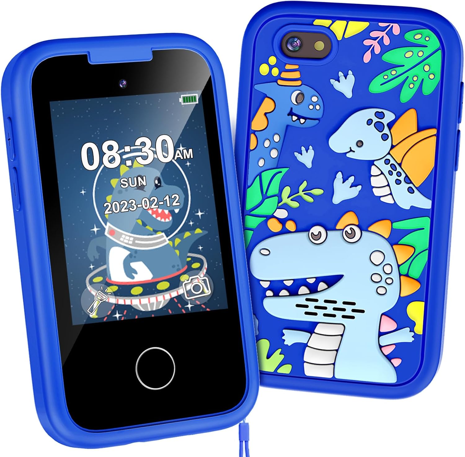 Detalle de Kids Smart Phone for Boys: 2.8" Touchscreen Learning Toy with Dual Camera and 8GB Card