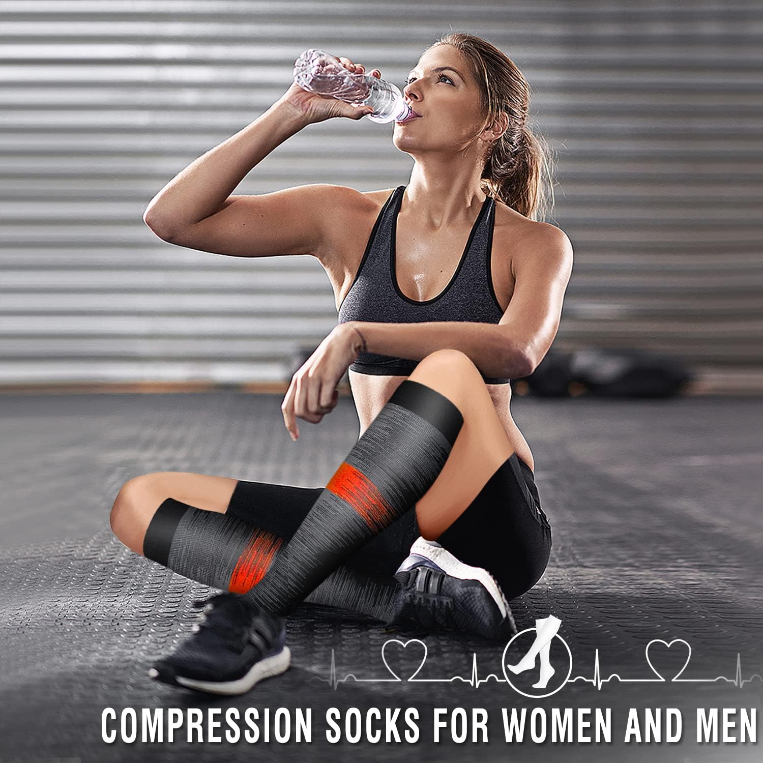 Detalle de Copper Compression Socks, 6-Pack