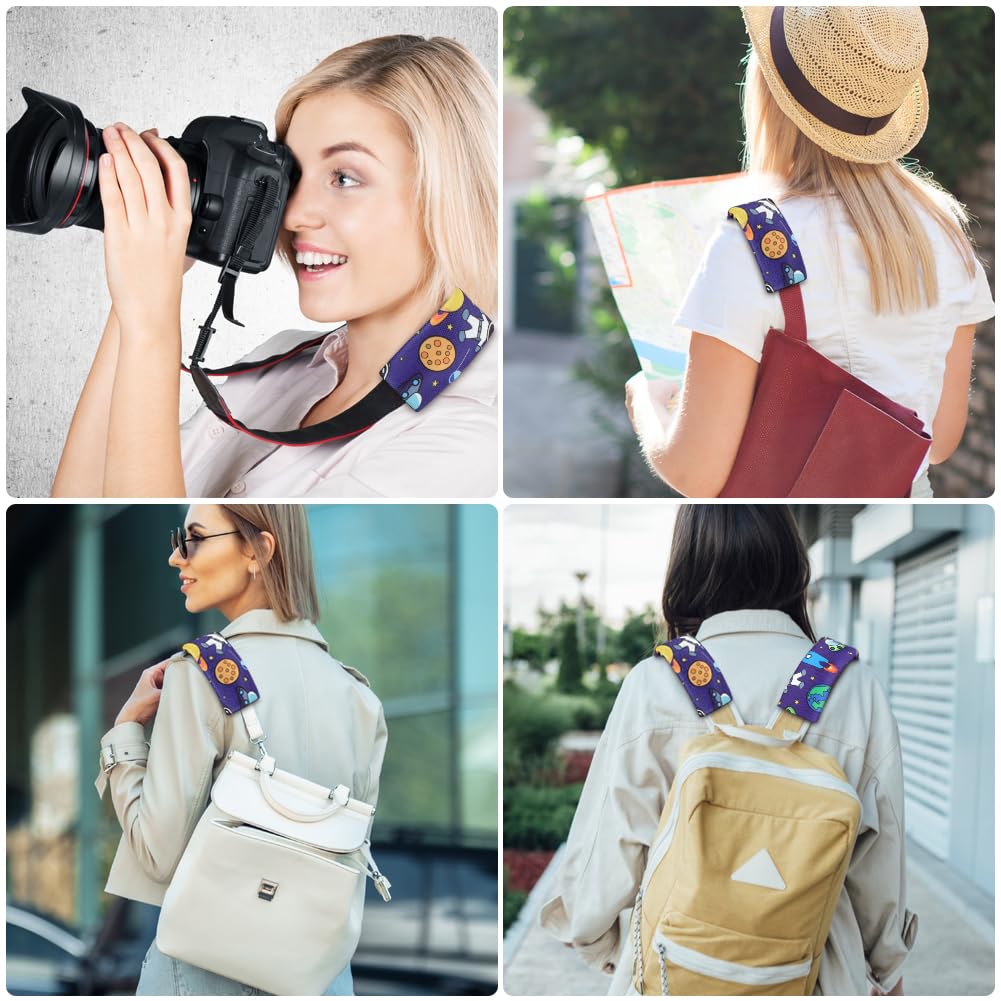 Thumbnail 6 de URAQT 2er Gurtpolster für Kinder mit Astronaut-Motiv – Gurtschutzkissen mit Samtbeutel