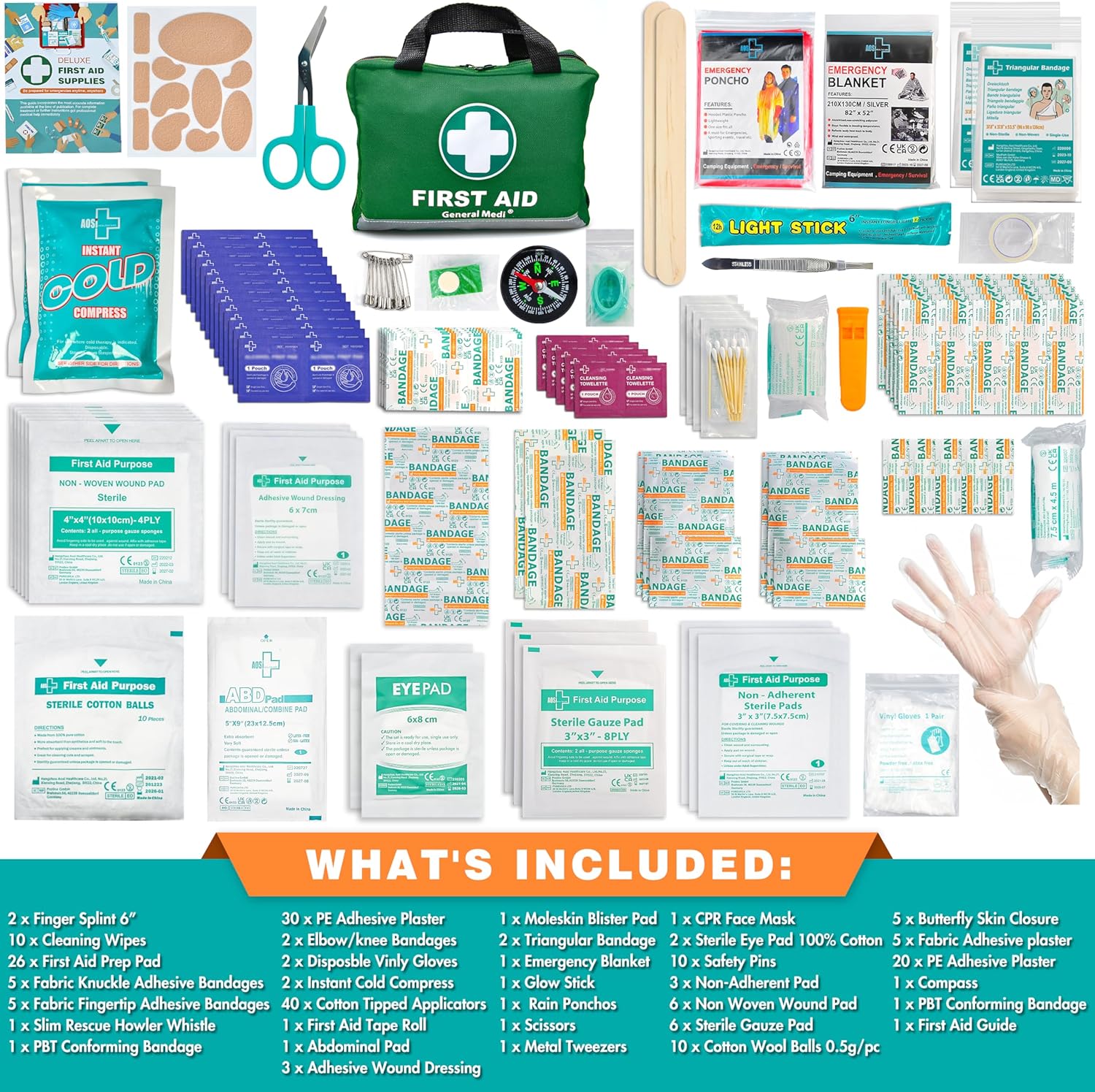 Thumbnail 1 de General Medi 210-Piece First Aid Kit 🩹
