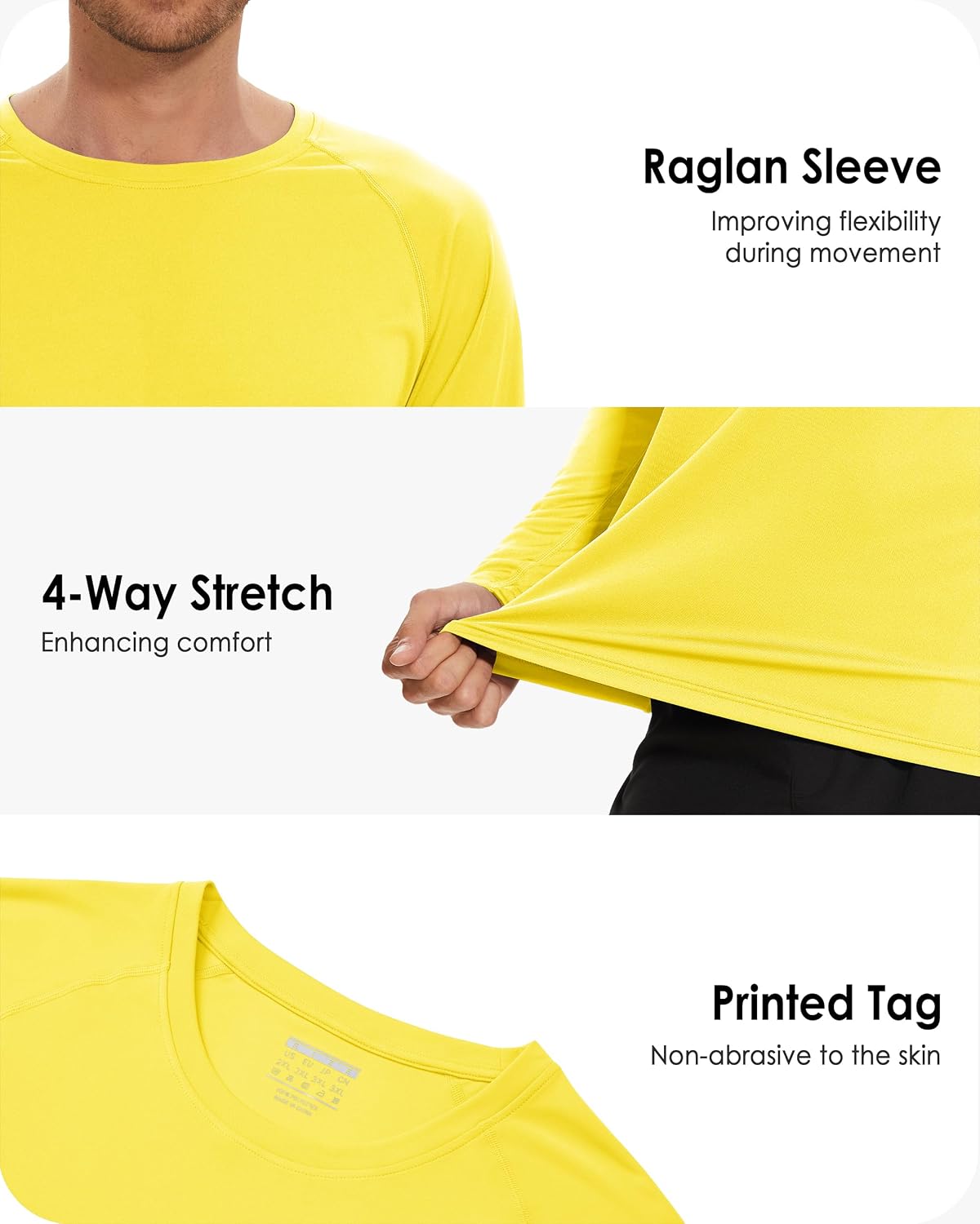 Thumbnail 5 de Boladeci Men's Rash Guard, UPF 50+ Long-Sleeve Quick-Dry Swim Shirt