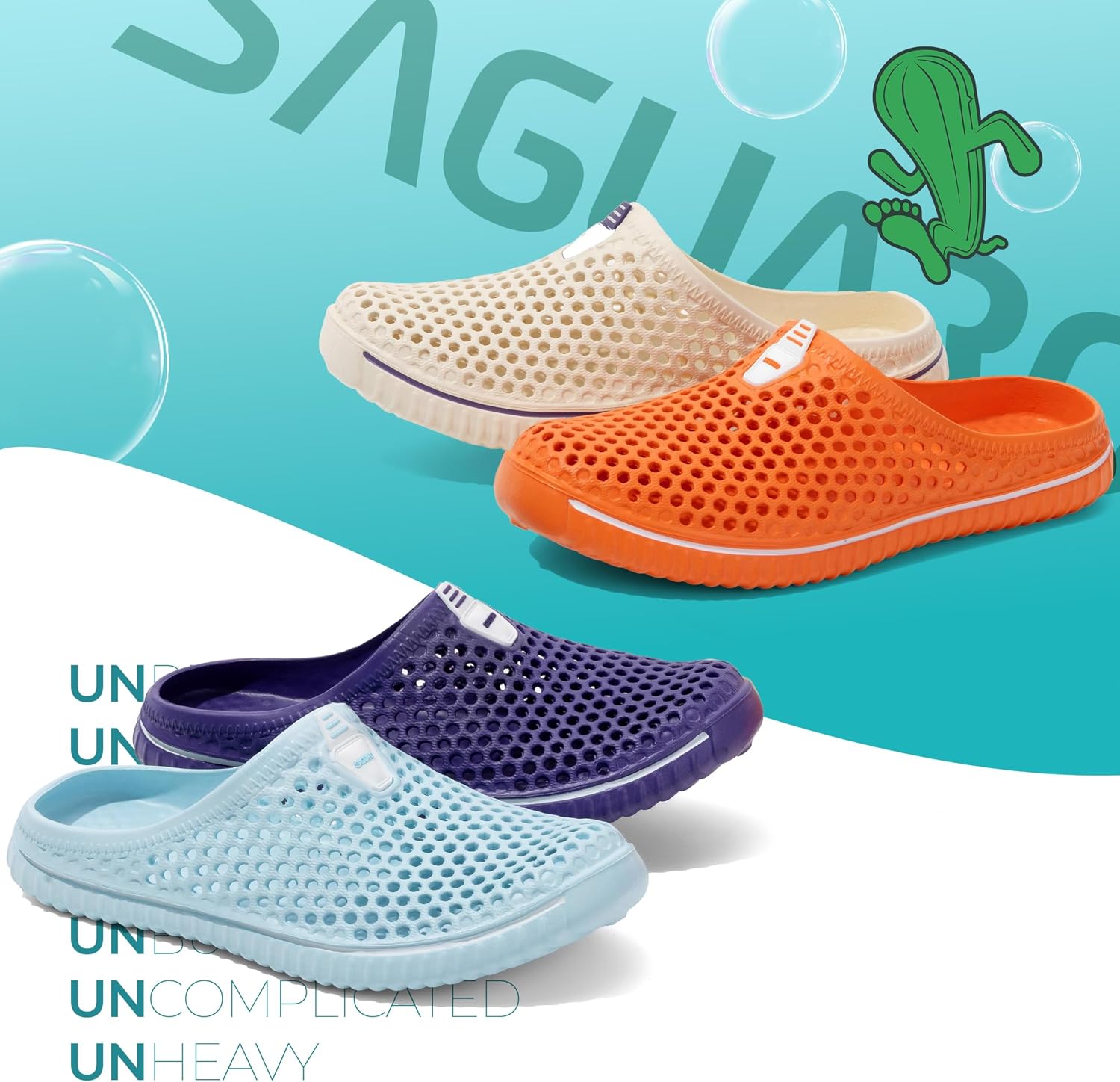 Thumbnail 6 de SAGUARO Clogs Hausschuhe Herren Damen Sommer – atmungsaktiv, leicht und rutschfest (Gr.36–45)