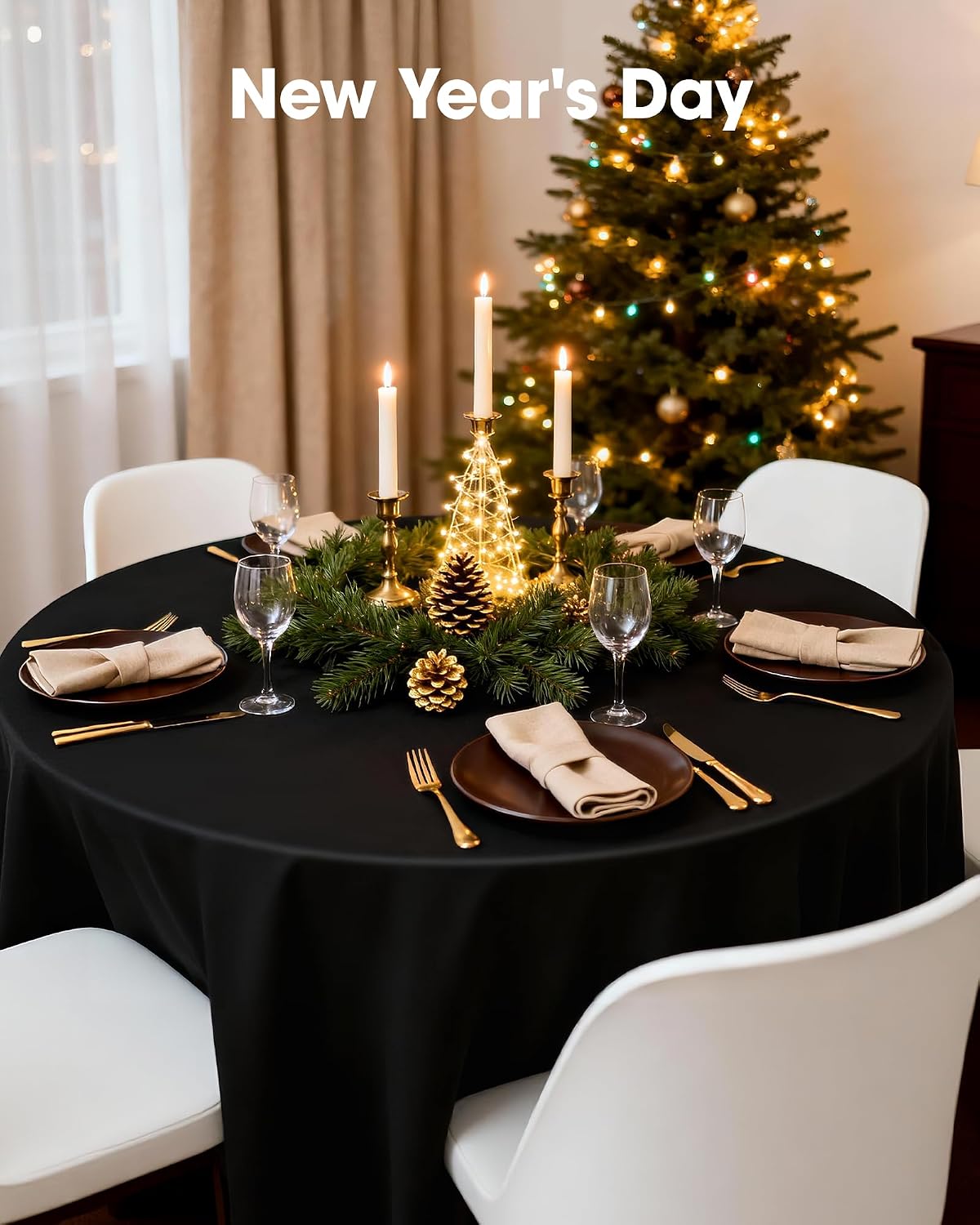 Thumbnail 6 de Pureegg Disposable Plastic Tablecloth 8-Pack