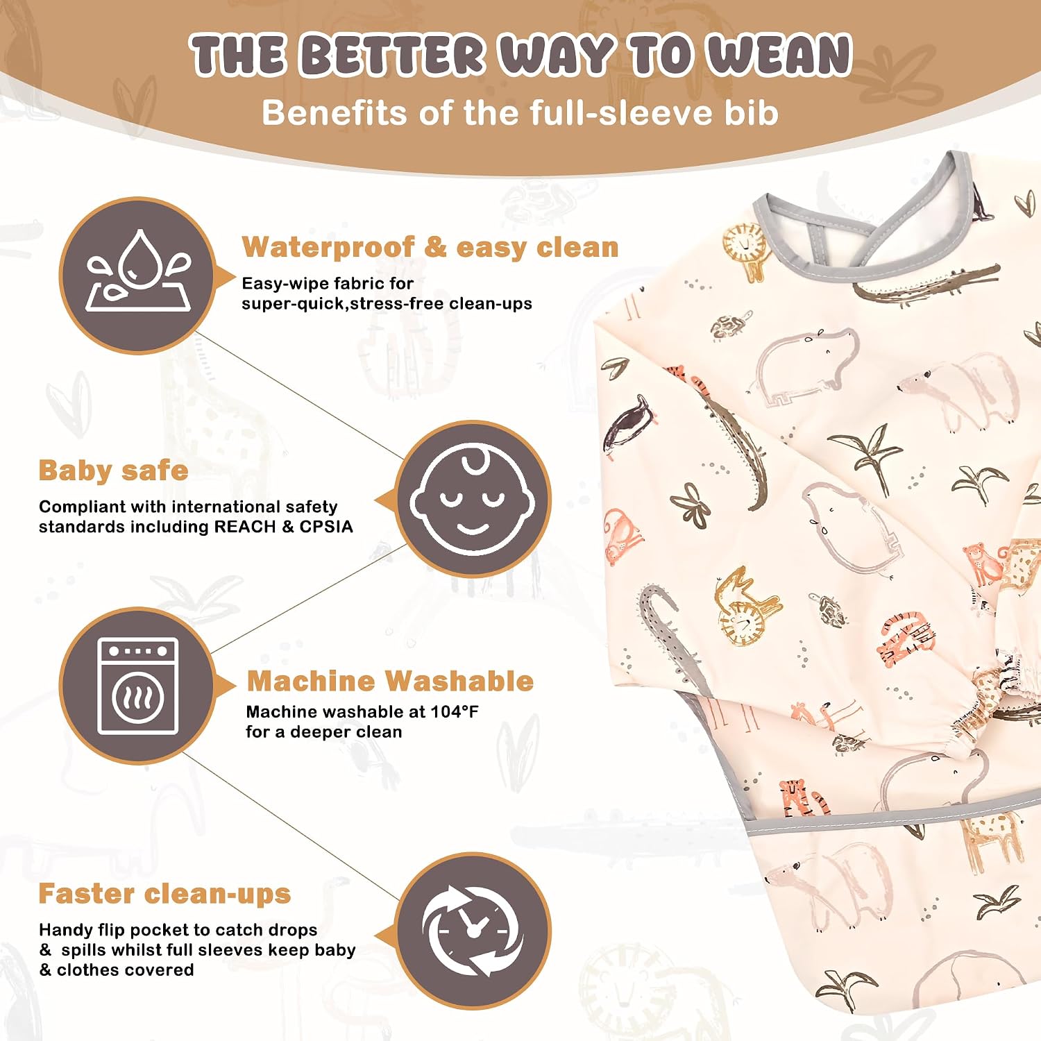 Thumbnail 6 de Little Dimsum weaning bib coverall
