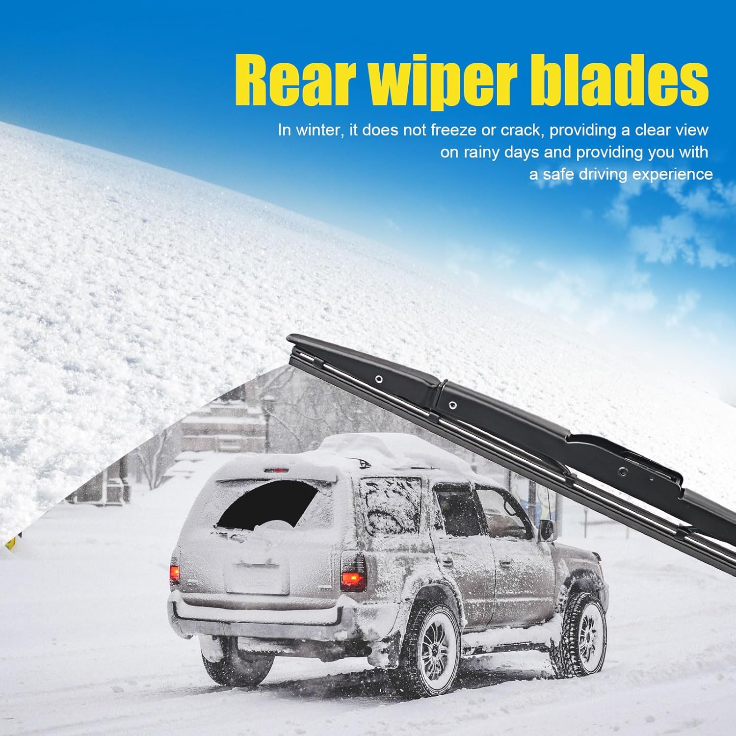 Thumbnail 6 de HRSNO 24” + 17” Windshield Wipers with 13” Rear Wiper Blade Set (Pack of 3) for GMC Terrain 2010–2017