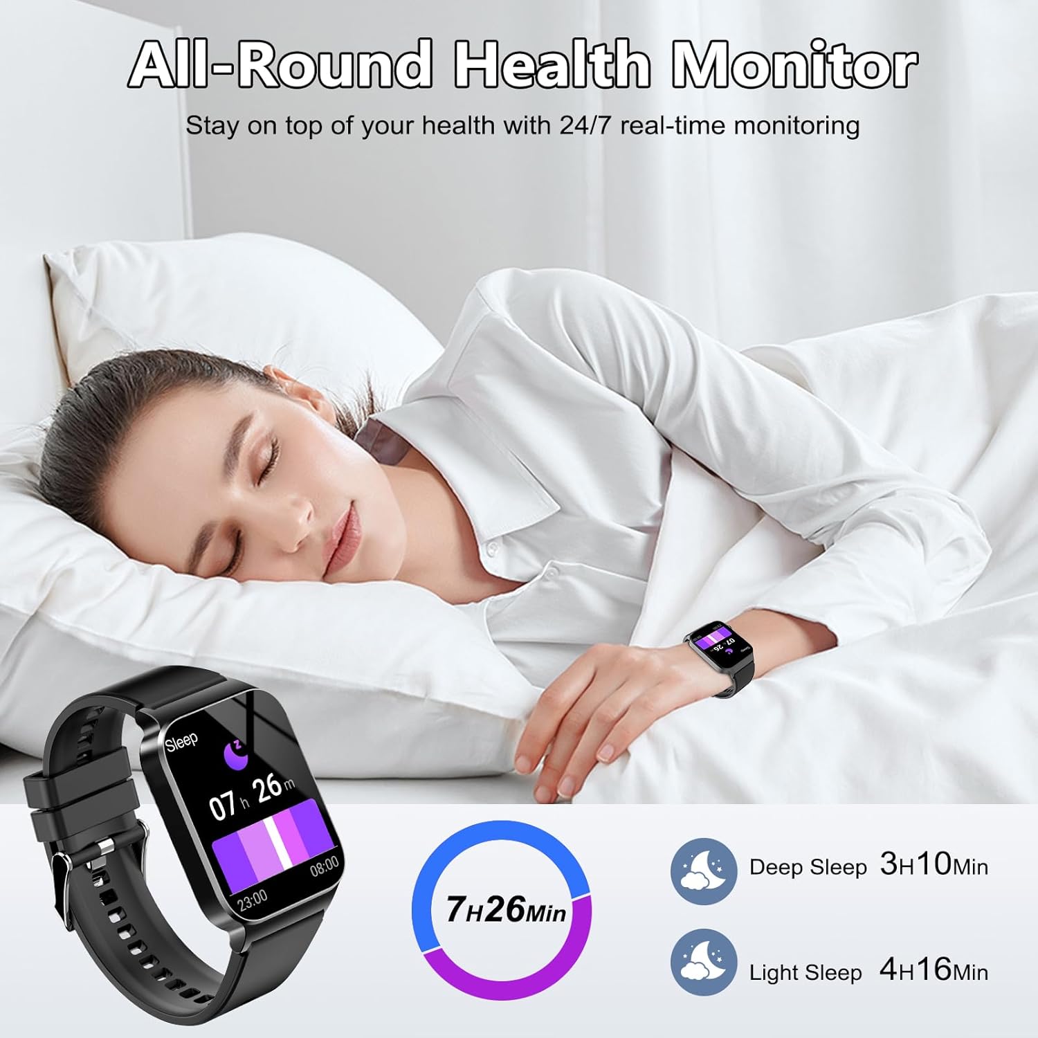 Thumbnail 5 de STECEi Smartwatch Uomo Donna con chiamate, notifiche e IP68 da 1,85