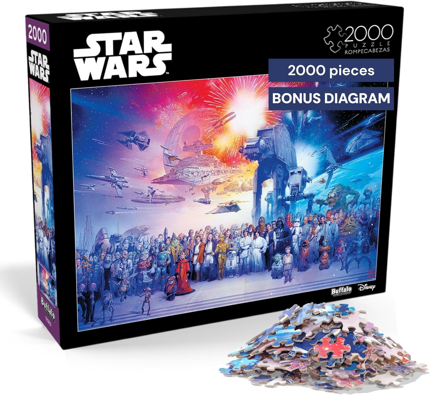 Detalle de Buffalo Games Star Wars: You Were The Chosen One – 2000 Piece Puzzle for Adults