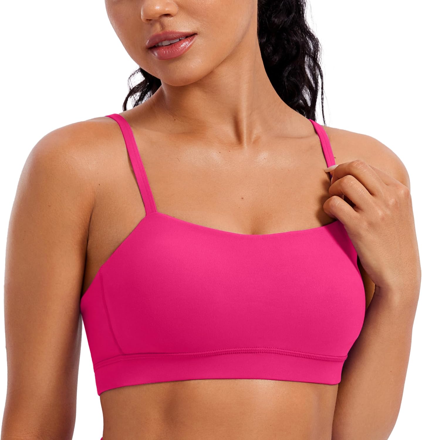 Detalle de CRZ YOGA Butterluxe Reggiseno Sportivo Donne Regolabile con Cinghia Bandeau imbottito senza fili