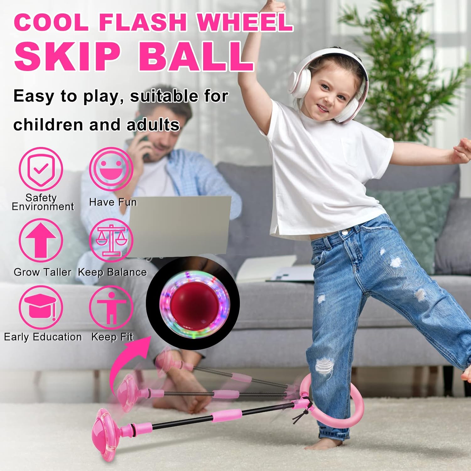 Thumbnail 2 de Hewog Skip Ball Foldable Flash Wheel