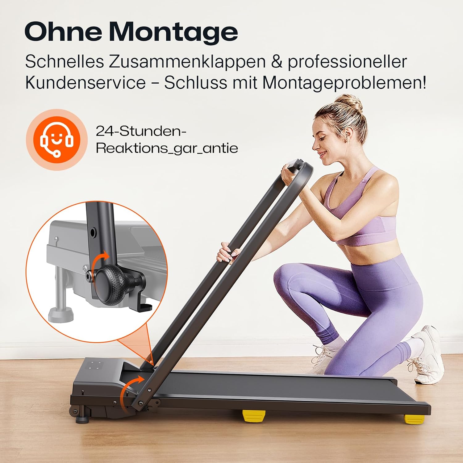 Detalle 1 de UREVO Walking Pad 9% Steigung