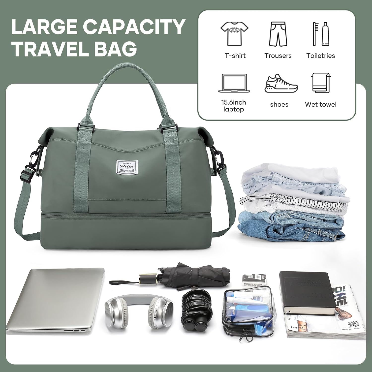 Detalle de Underseat cabin bag 45x36x20cm, 32L