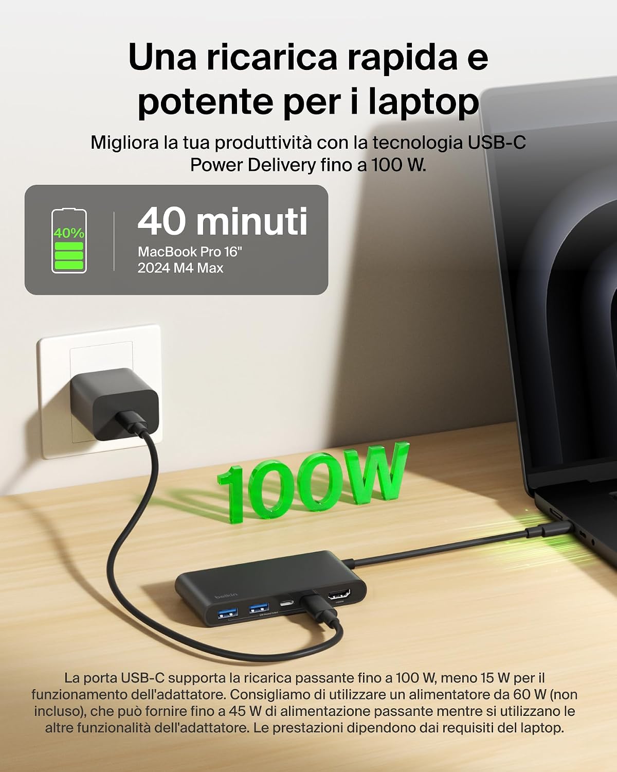 Thumbnail 4 de Belkin Hub USB-C a 5 Porte HDMI 4K 60 Hz